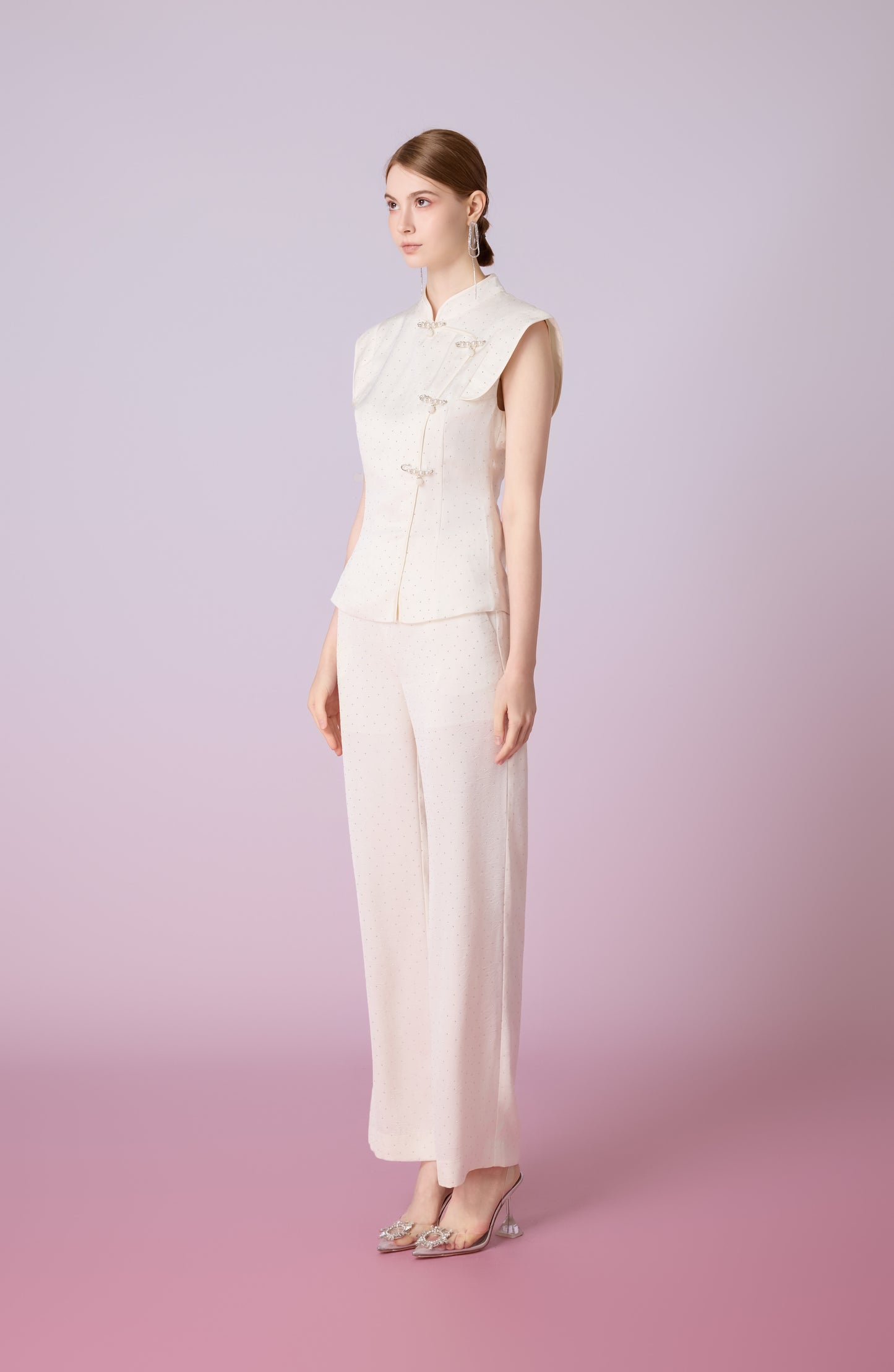 Galathea Cream Twinkle Long Pants
