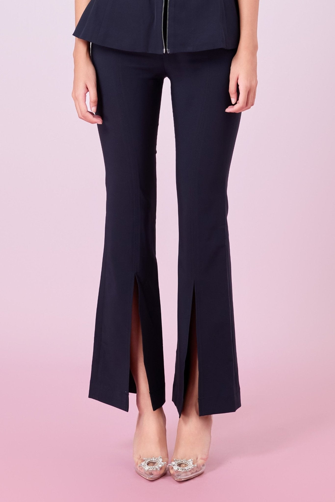 Geiliyah Navy Straight Leg Pants - Nimisski