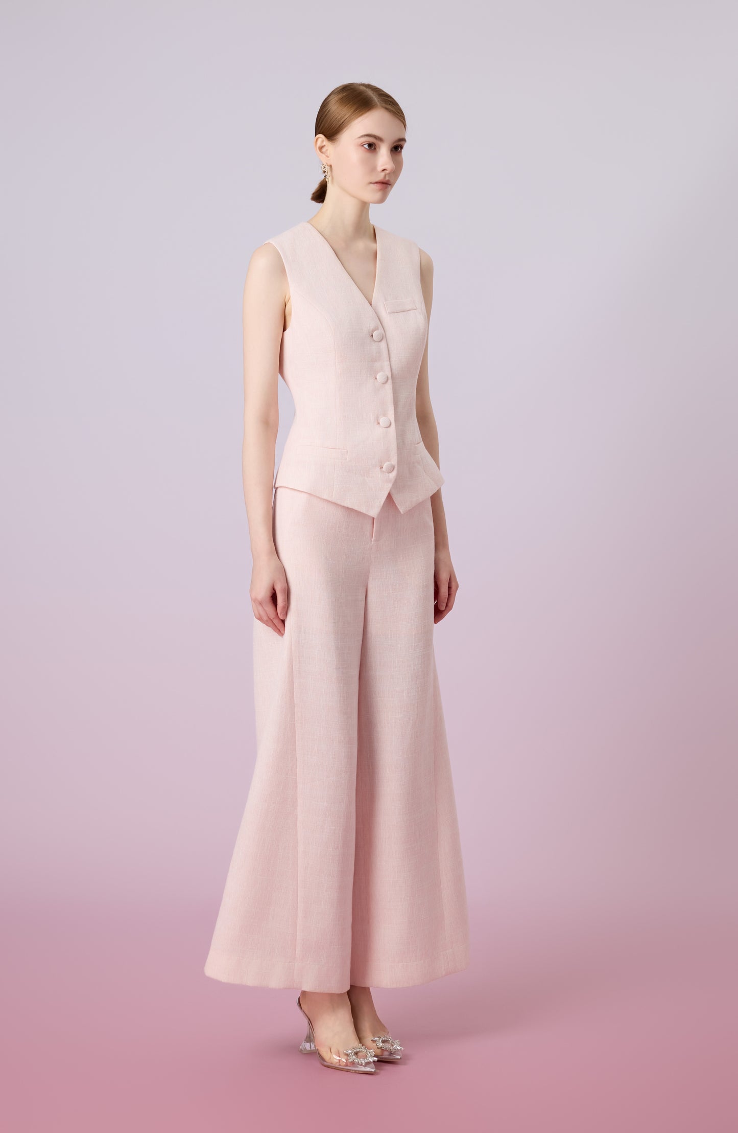 Jessamine Brush Pink Wide Pants