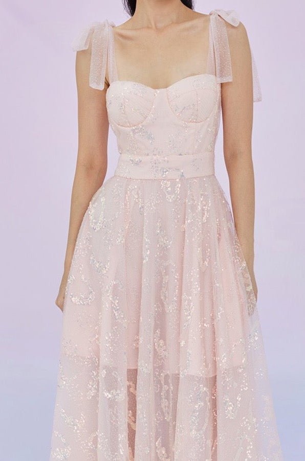 Ginebra Pink Sequin Dress - Nimisski