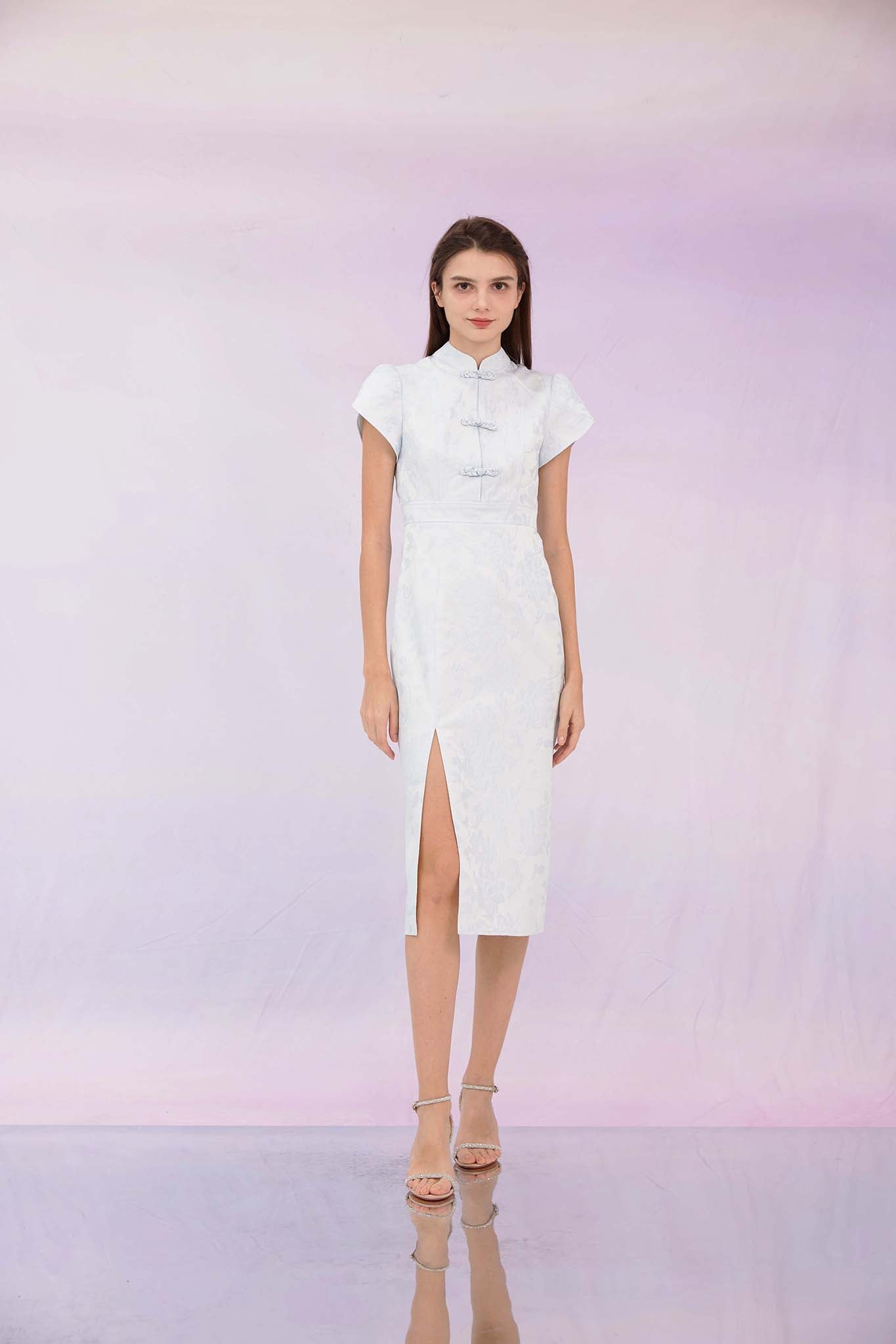 Gezelle Light Blue Cheongsam Dress