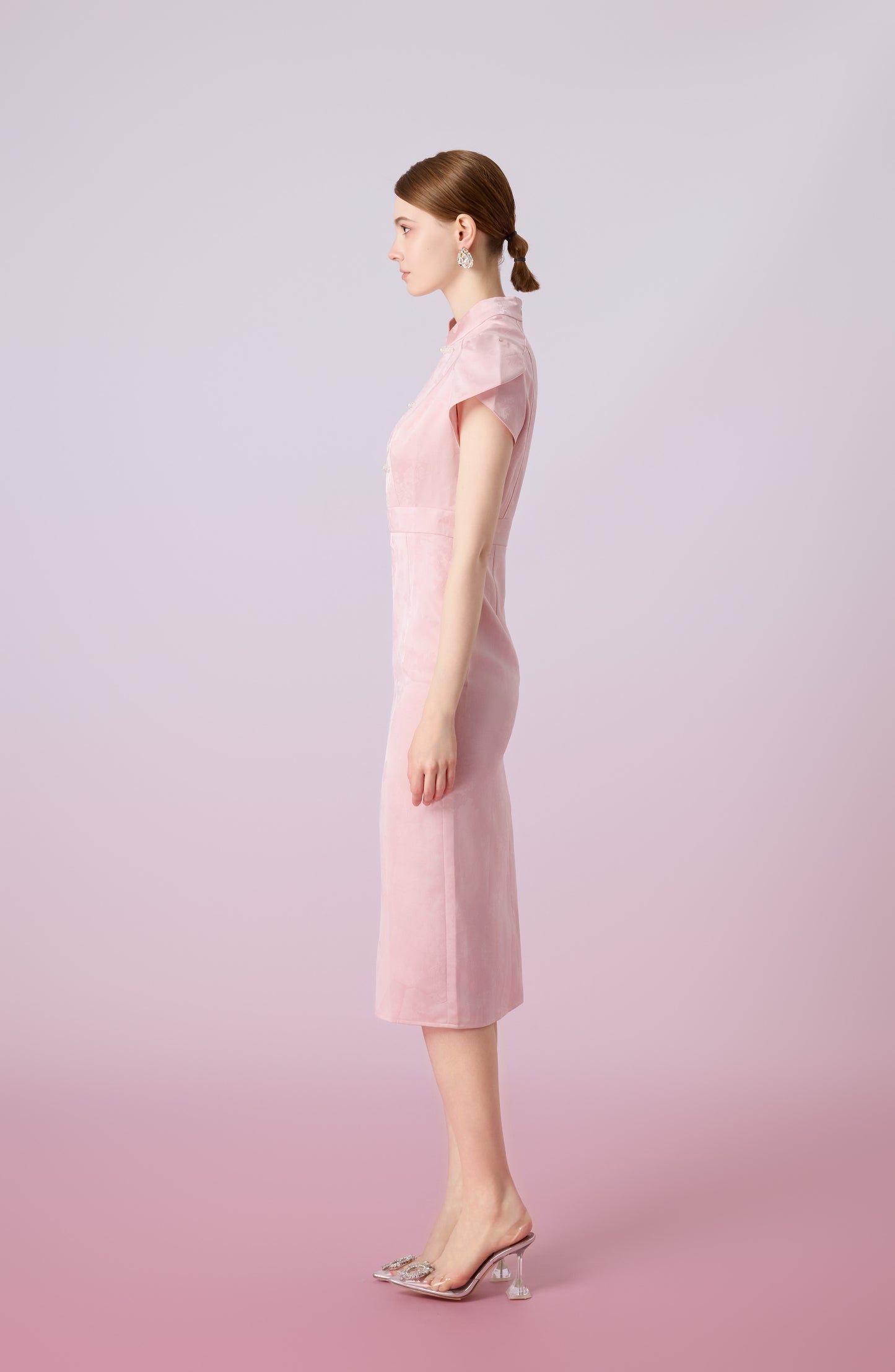 Gezelle Pink Cheongsam Dress
