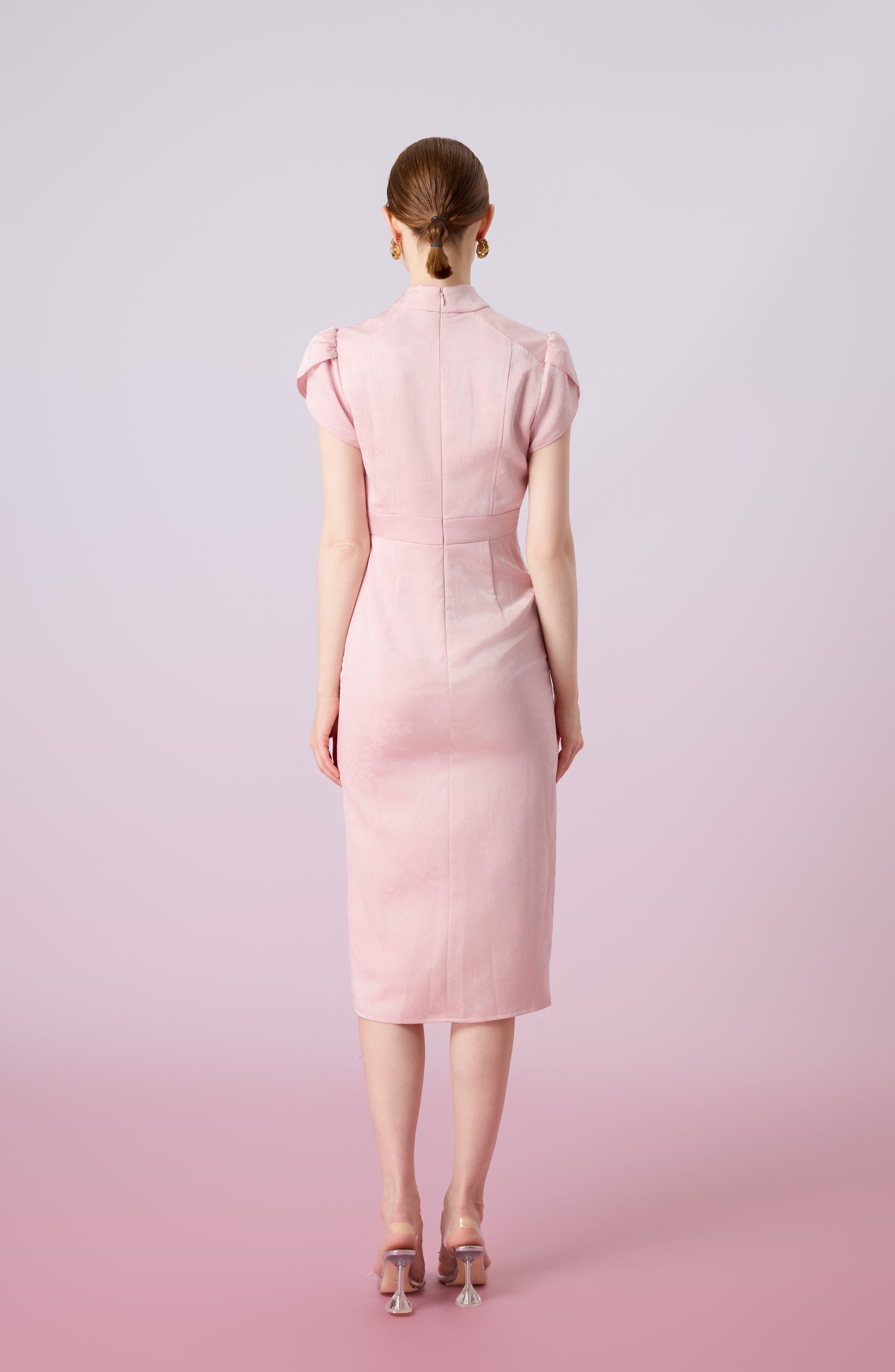 Gezelle Pink Cheongsam Dress