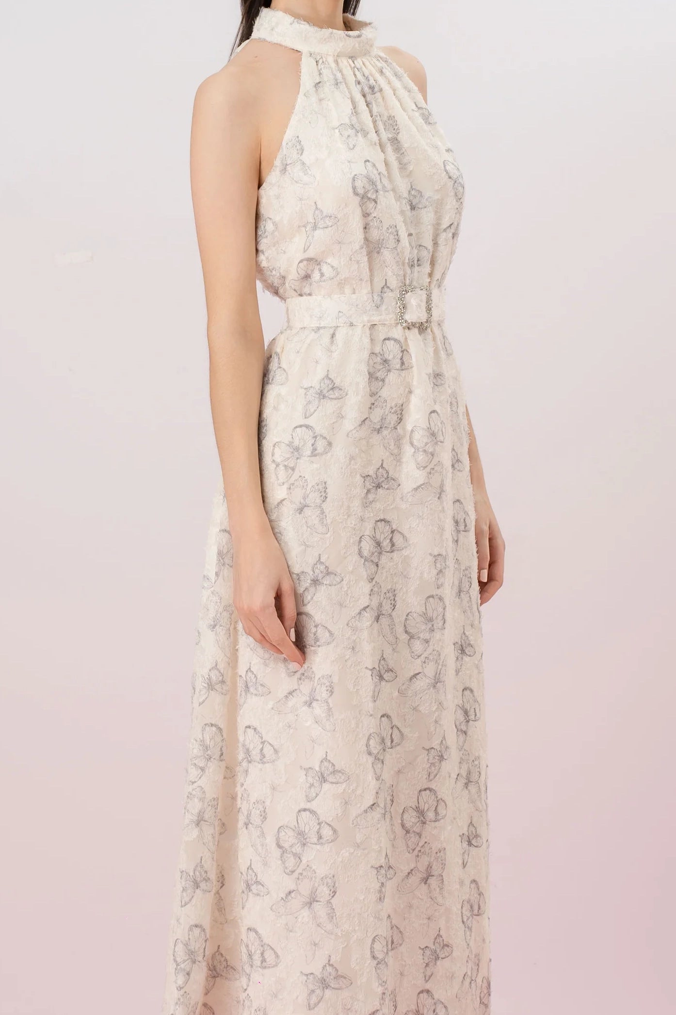 Geertruida Butterfly Print White Dress