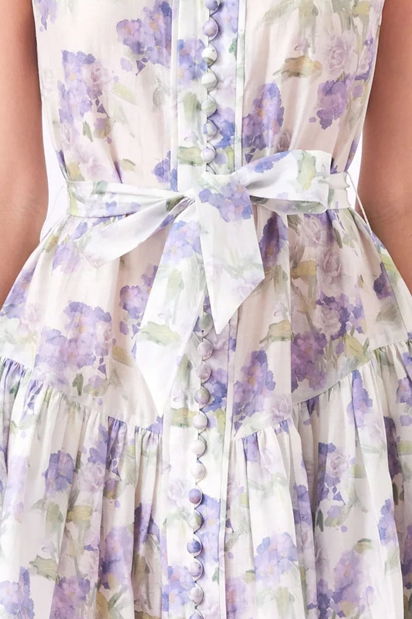 Gitel Purple Floral Mini Dress - Nimisski