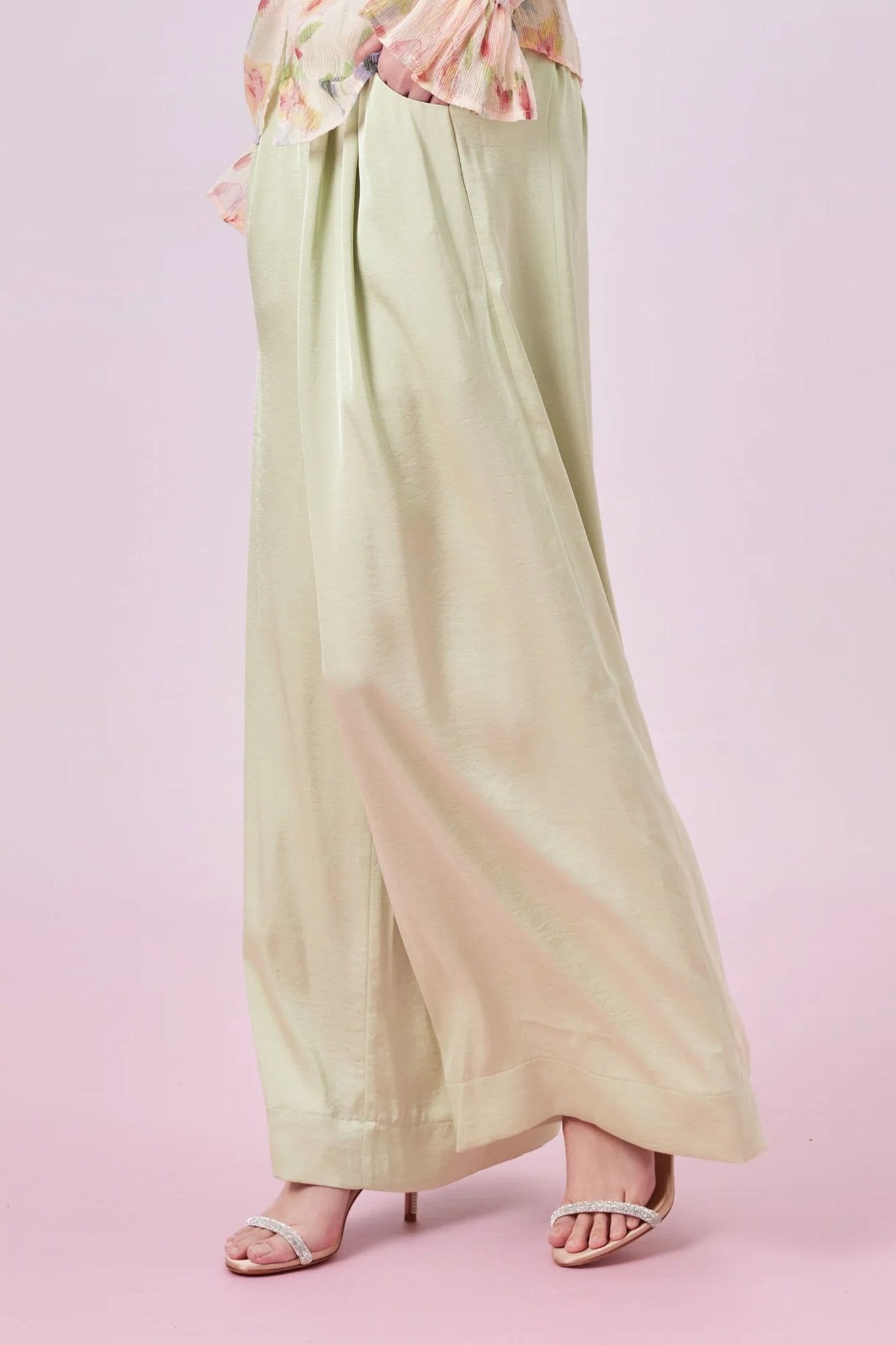 Gilah Green Wide Pant - Nimisski