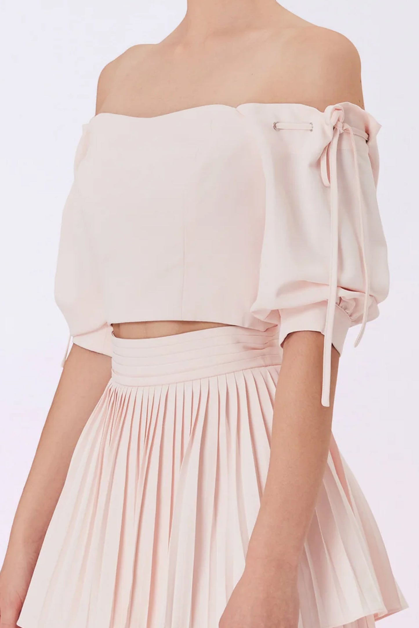 Gerusha Pink Off Shoulder Top
