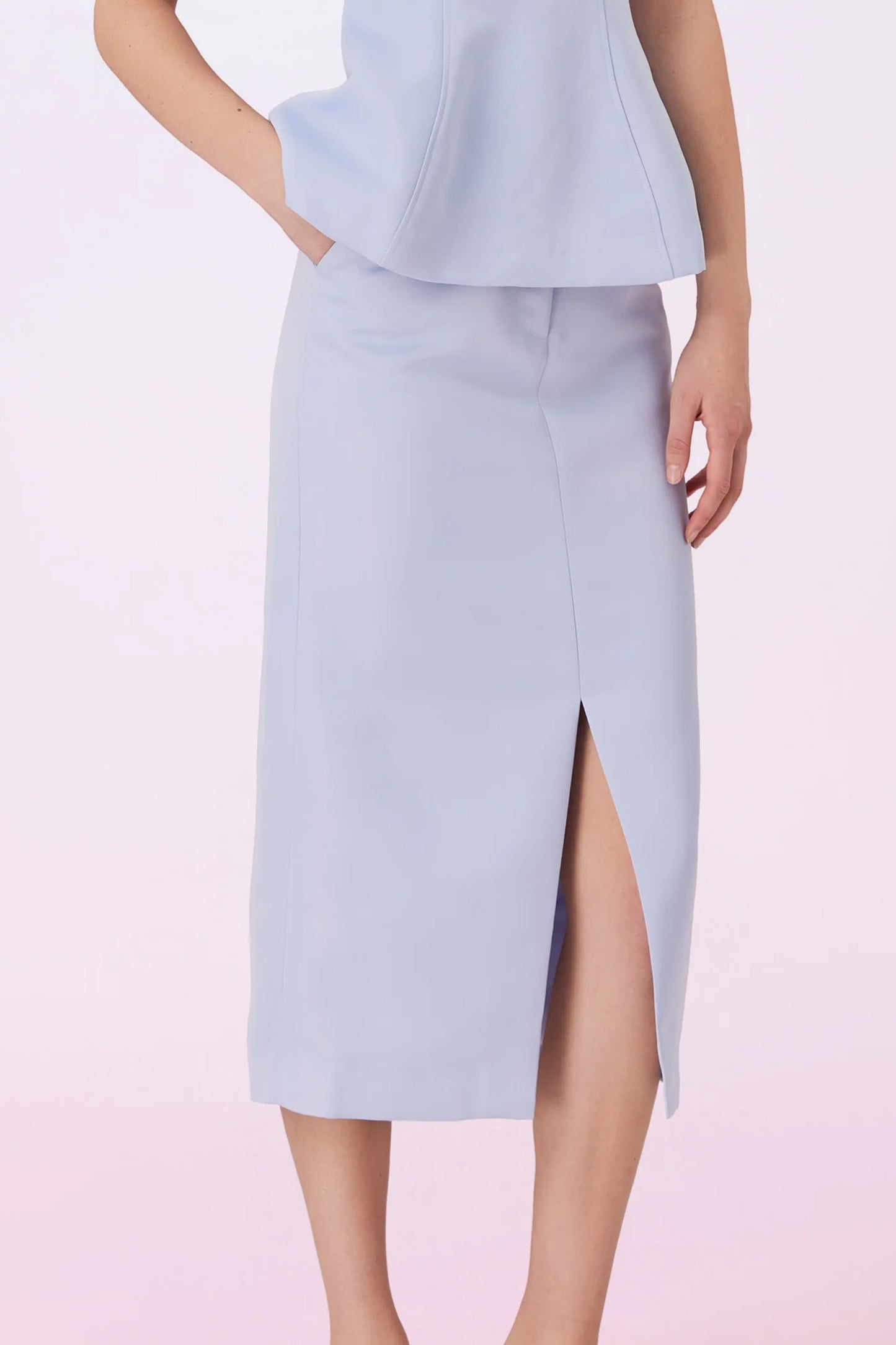 Gennelle Blue Violet Pencil Skirt
