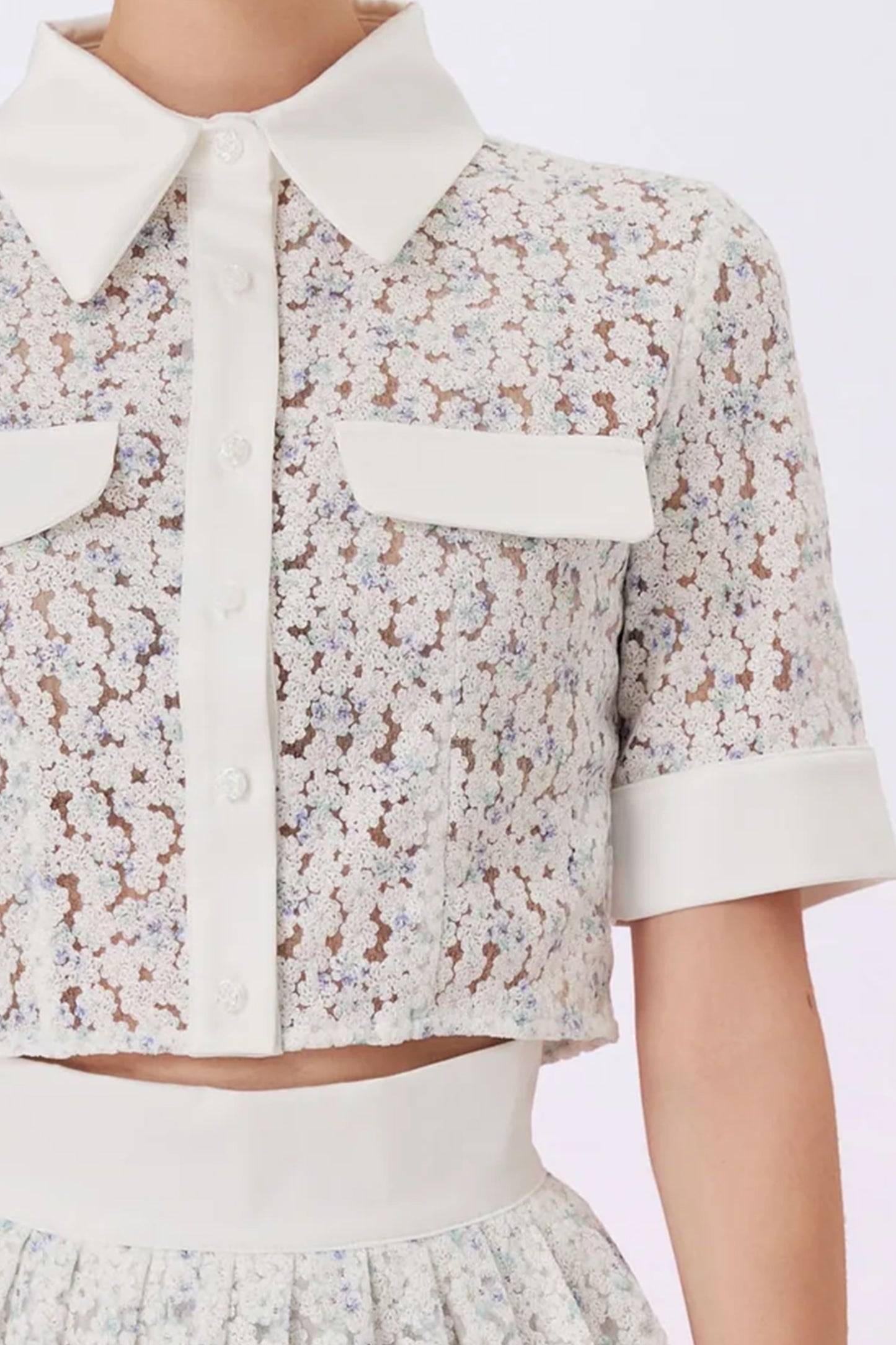 Geonna Blue Floral Top
