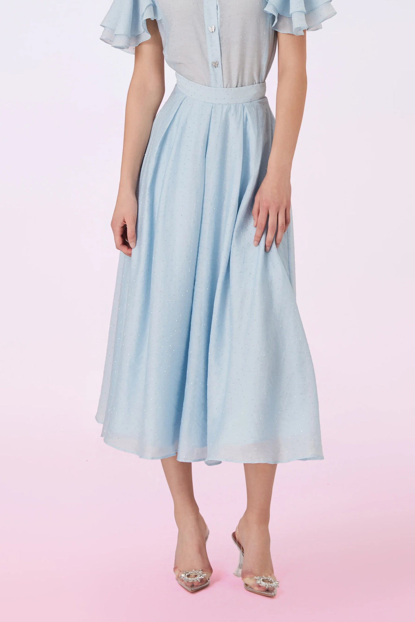 Garlande Blue Twinkle A-Line Skirt