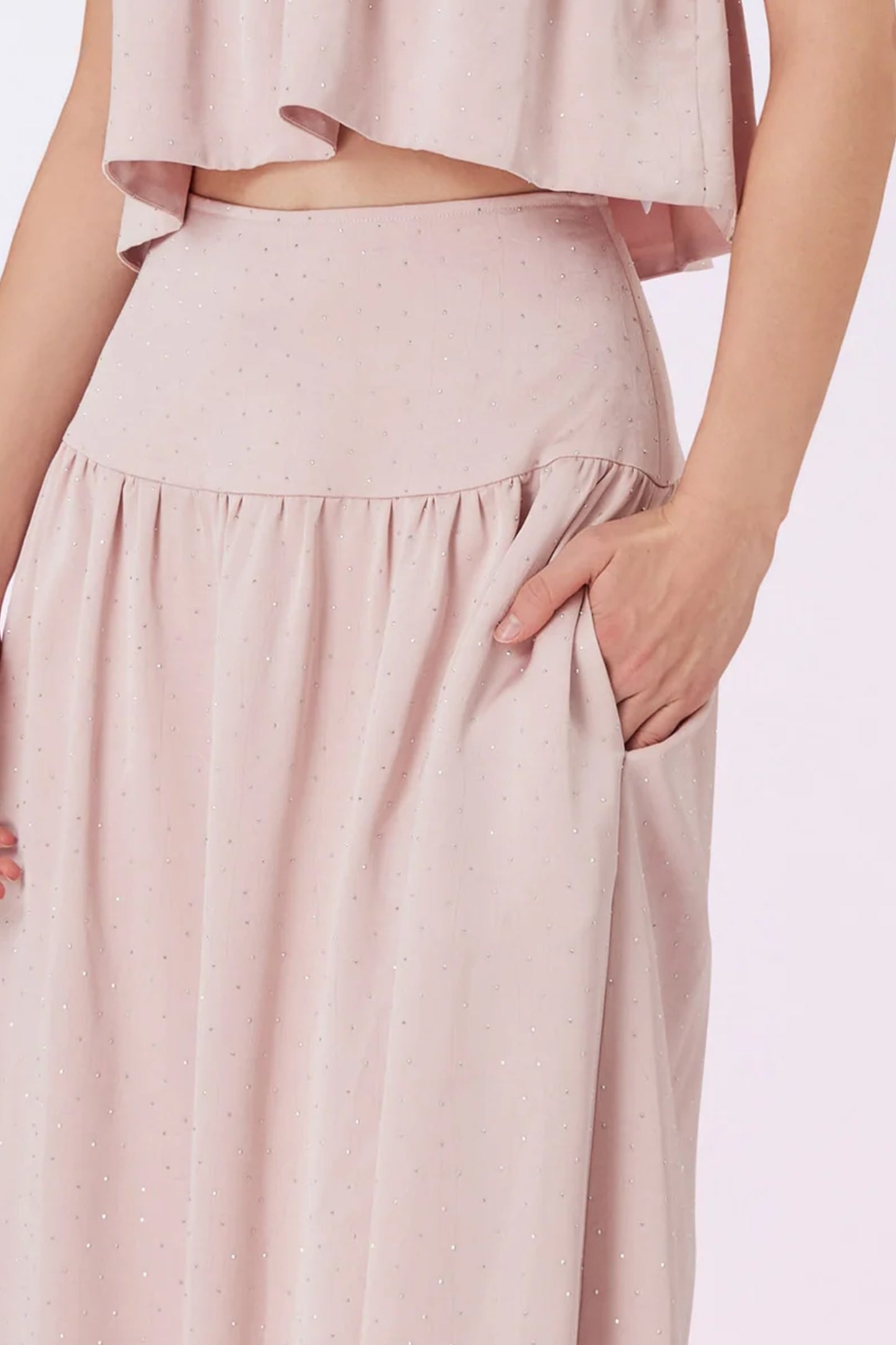 Gallya Pink Twinkle A-Line Skirt