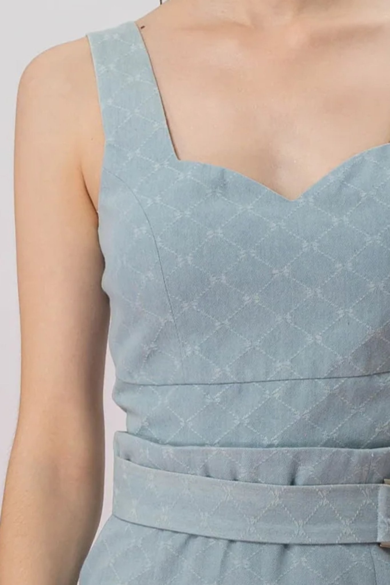 Jacalyn Blue Denim Strap Top - Nimisski