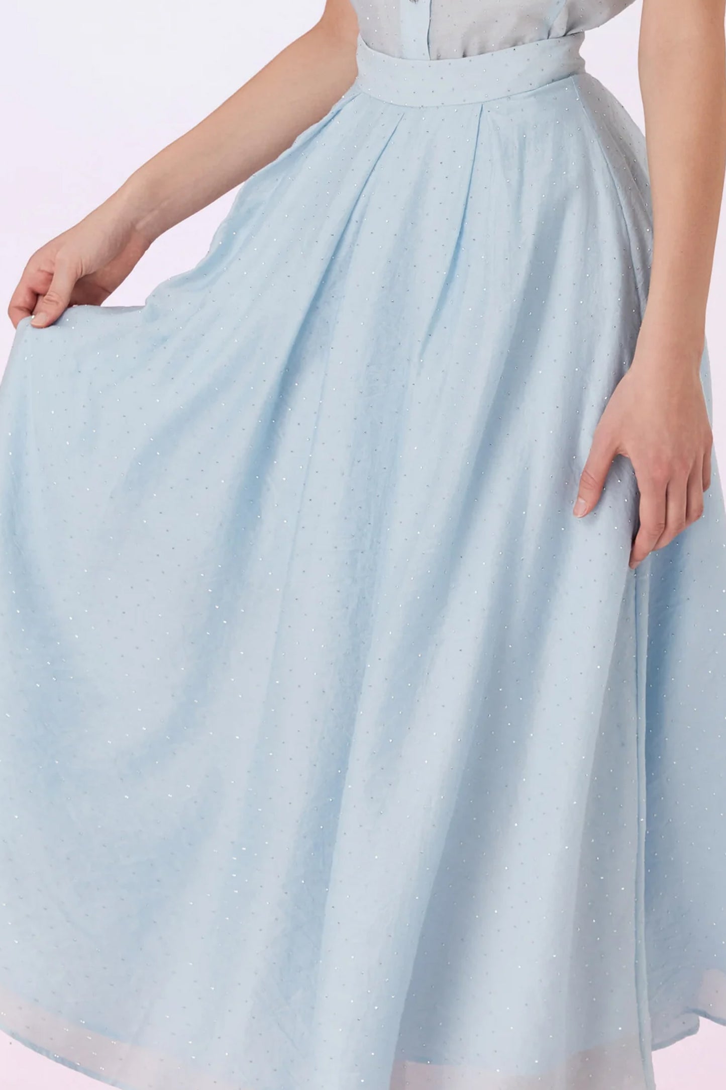 Garlande Blue Twinkle A-Line Skirt