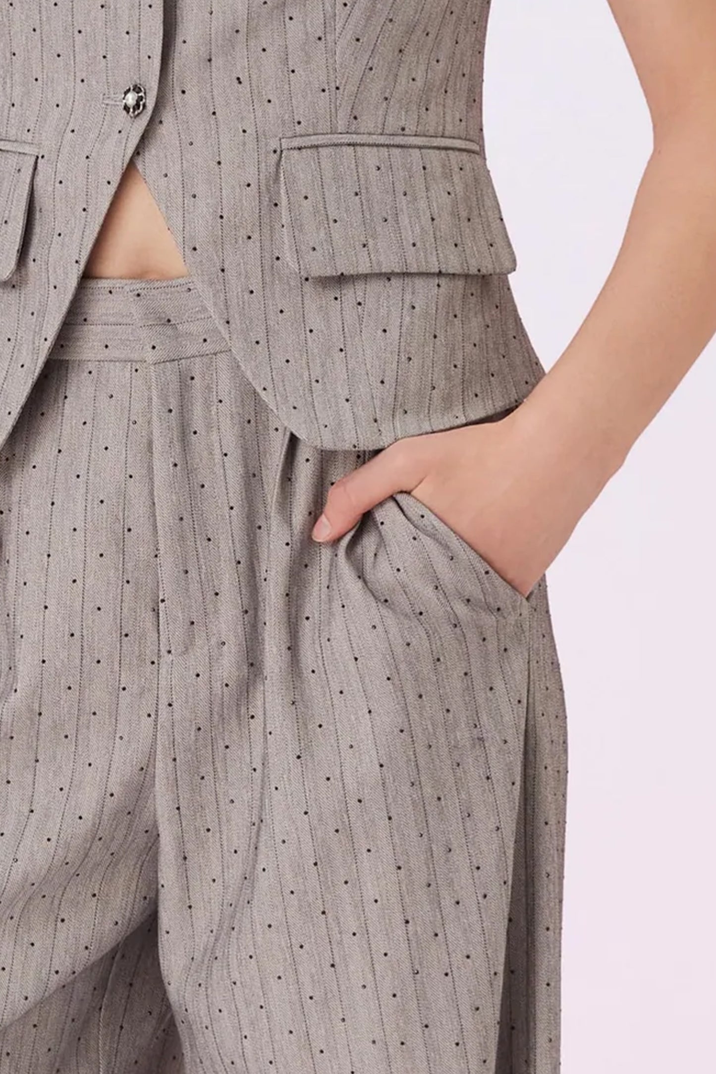 Chantarai Grey Wide Pants