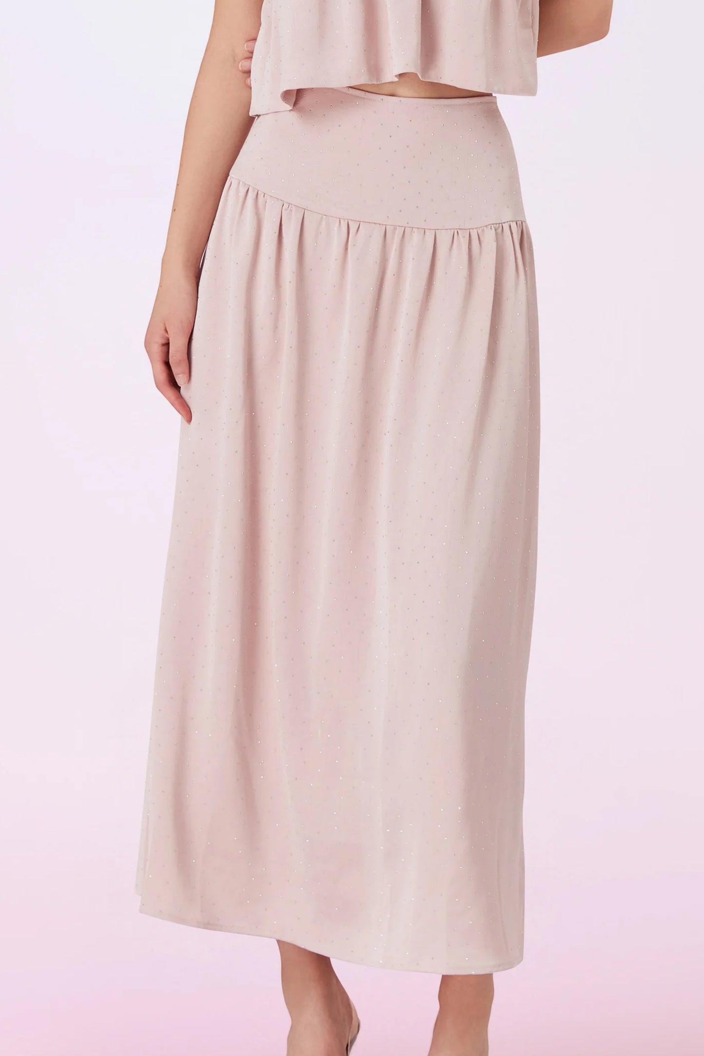 Gallya Pink Twinkle A-Line Skirt