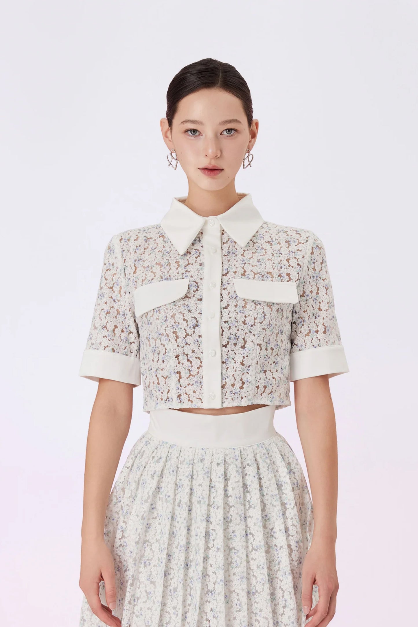 Geonna Blue Floral Top