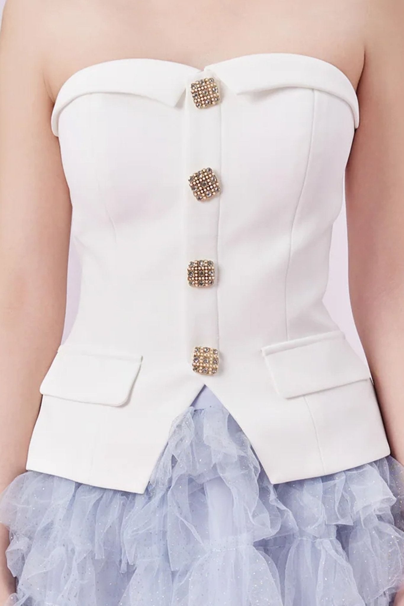 Georganna White Tube Top - Nimisski