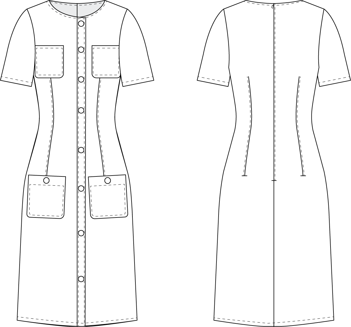 Jacklin Green Checkered Tweed Dress - Nimisski