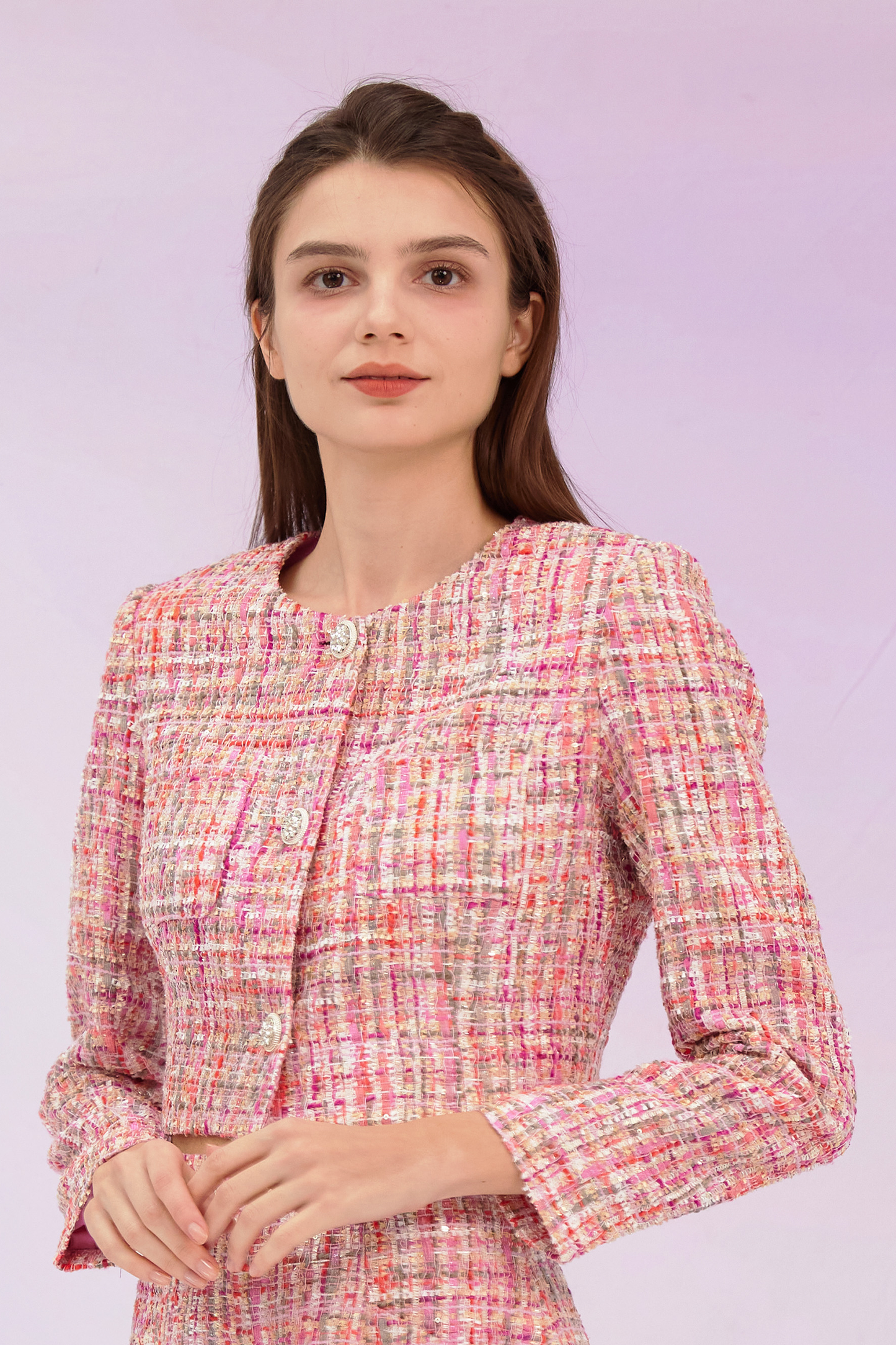 Gillianna Red Tweed Jacket