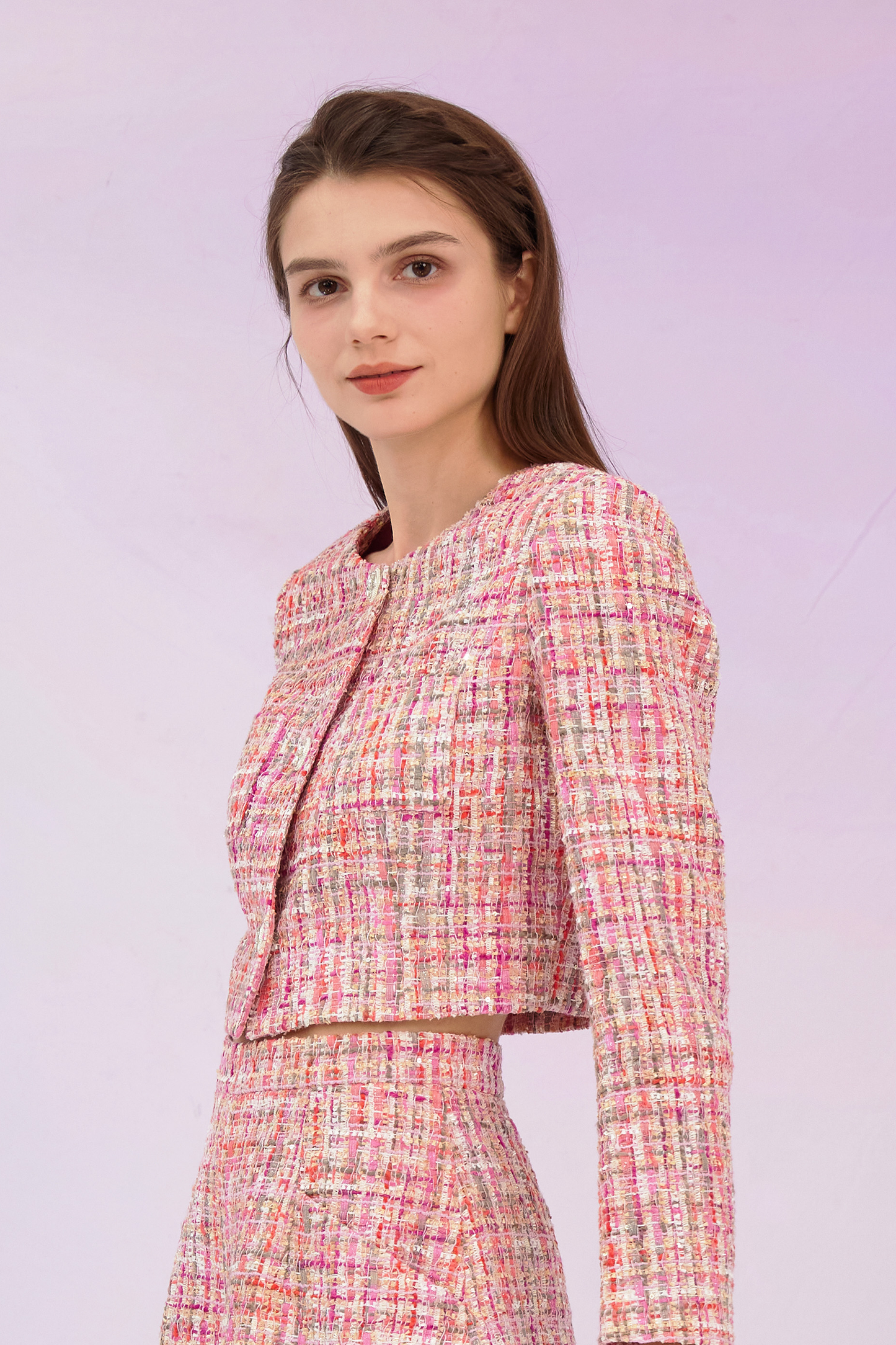 Gillianna Red Tweed Jacket
