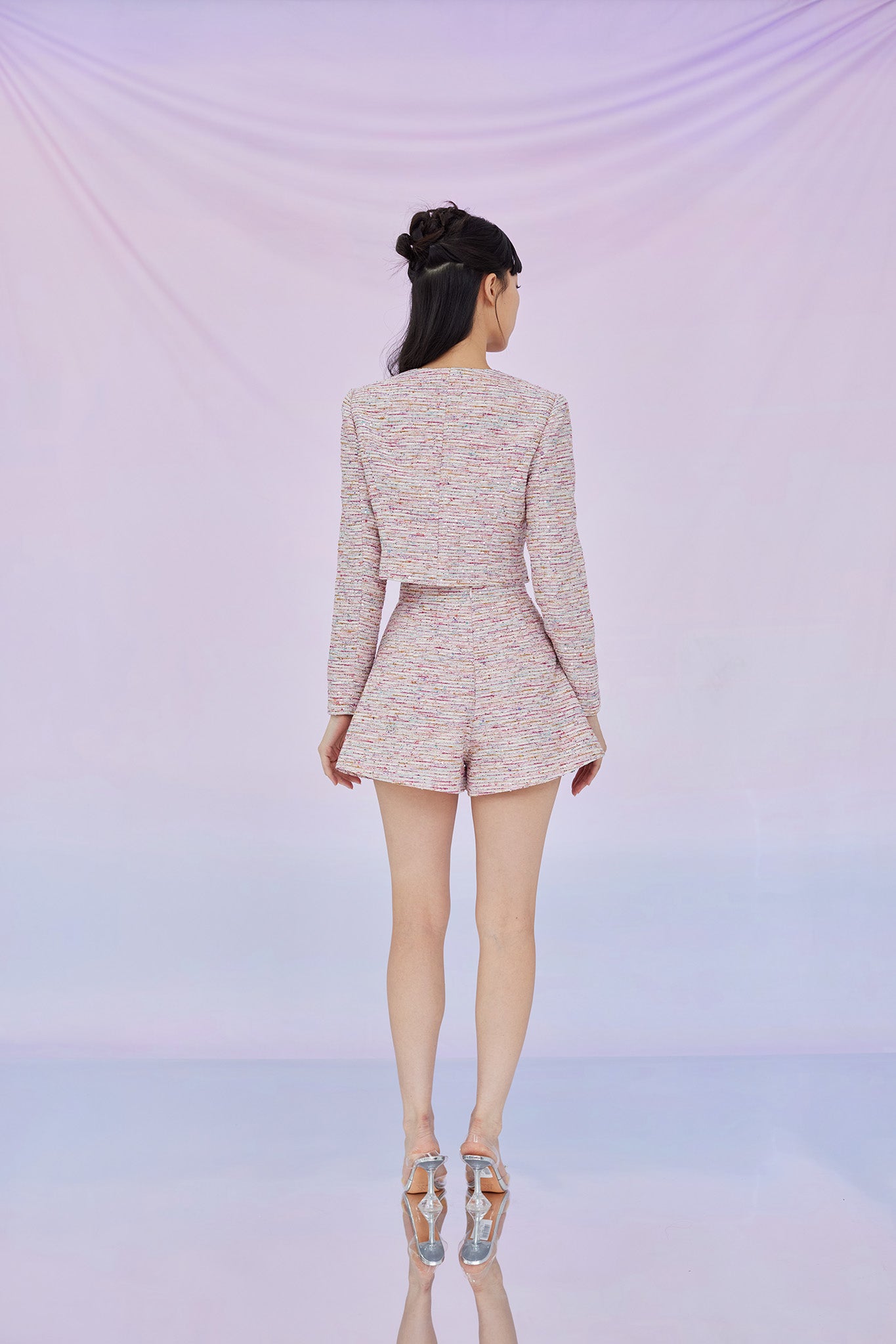 Gillianna Pink Tweed Jacket