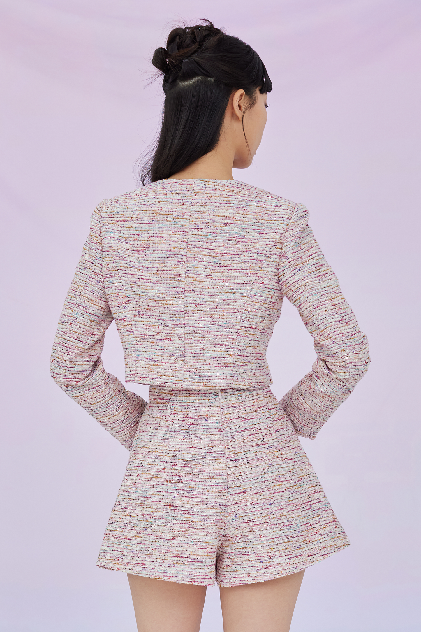 Gillianna Pink Tweed Jacket