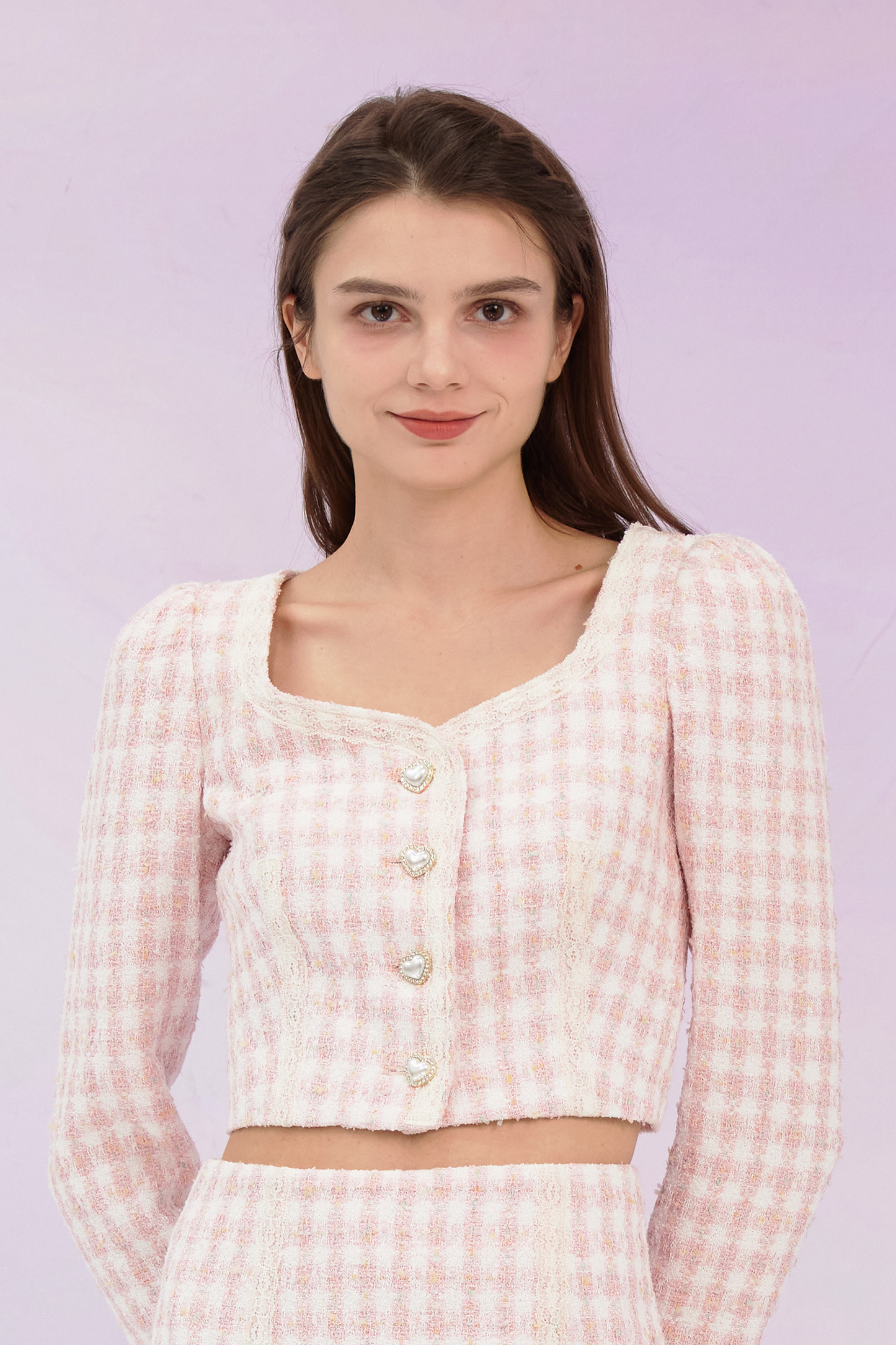 Gennie Pink Tweed Jacket