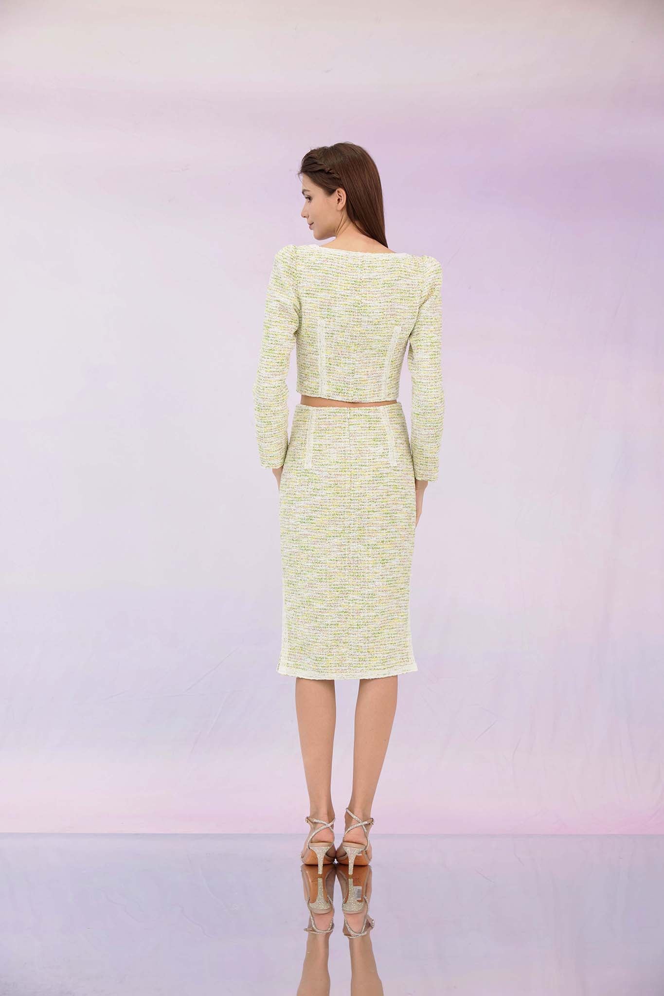 Gennie Green Tweed Jacket