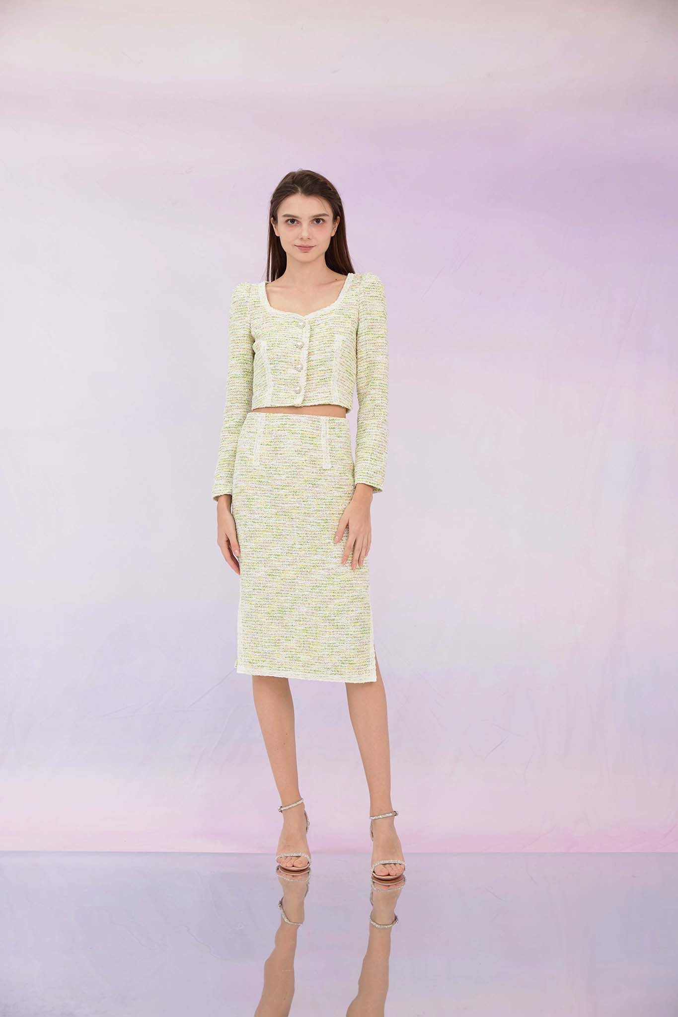 Gennie Green Tweed Jacket