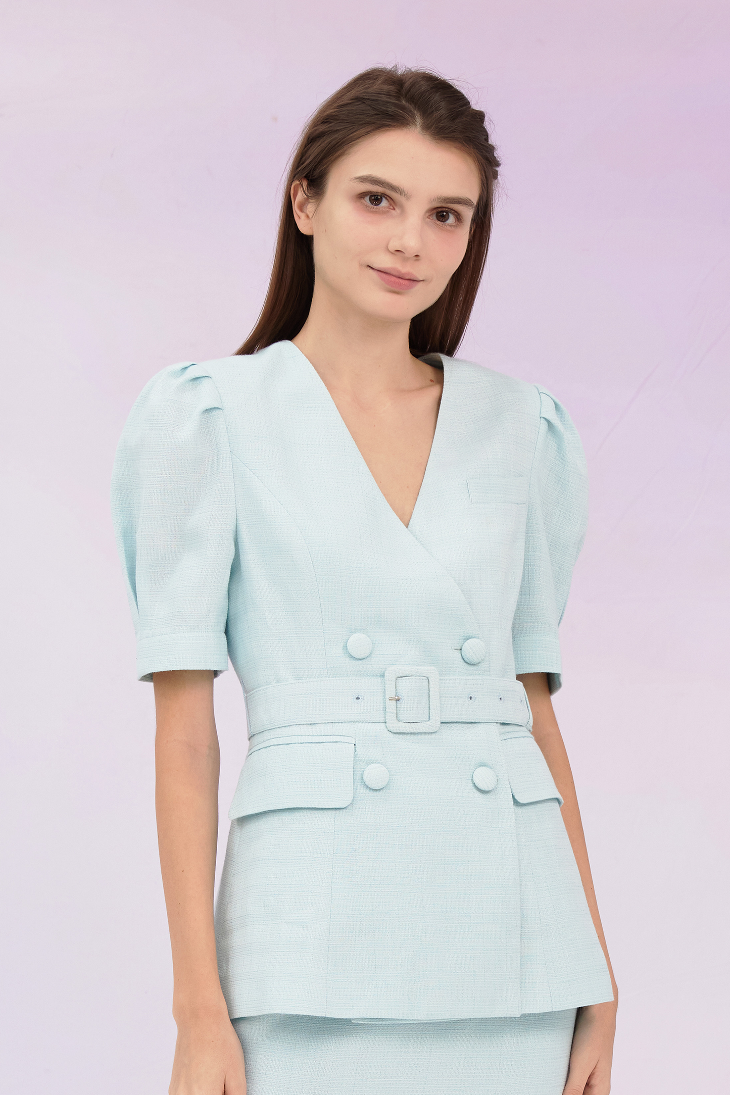 Gladis Mint Tweed Jacket