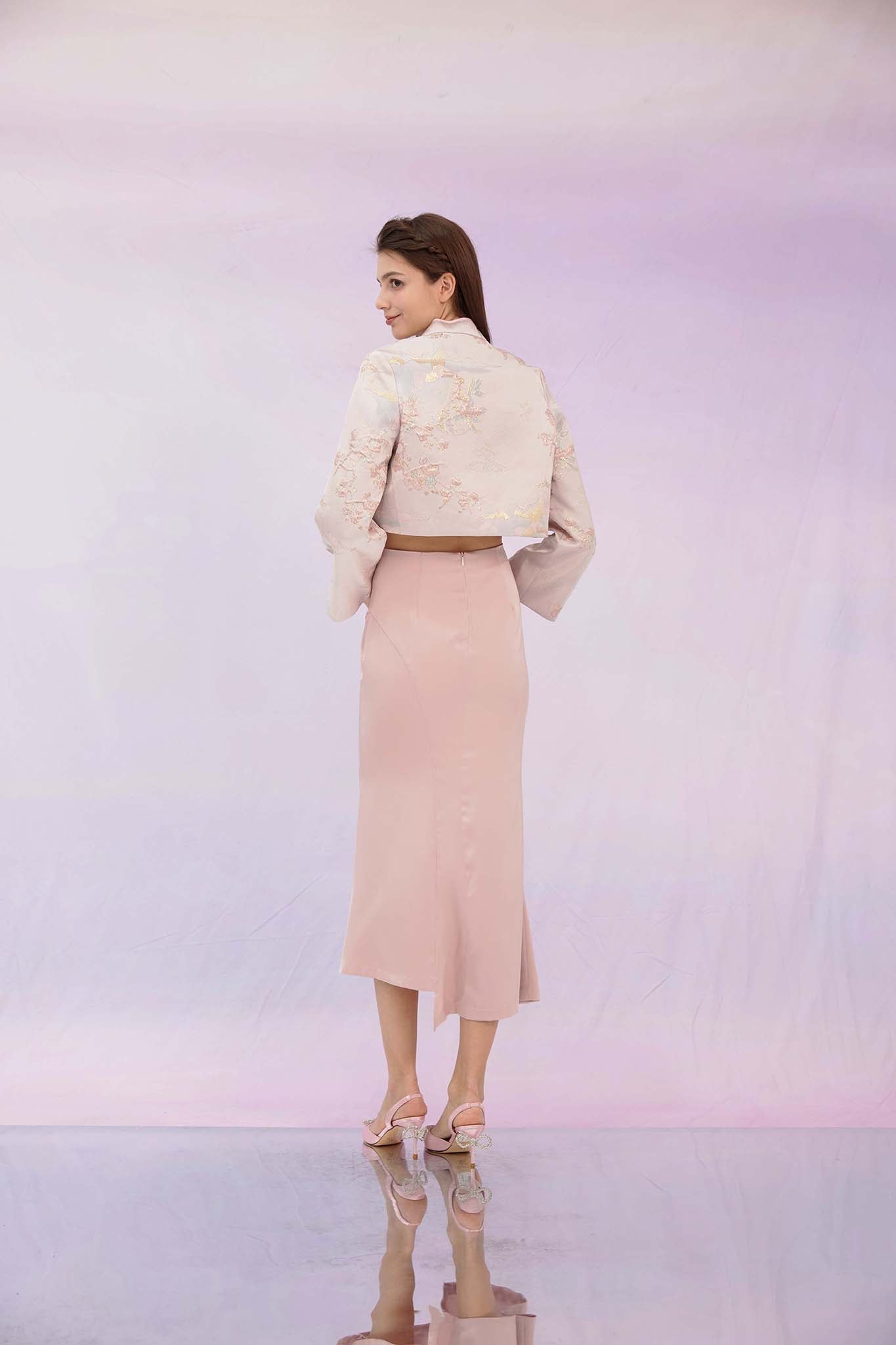 Ginelle Dusty Pink Midi Skirt