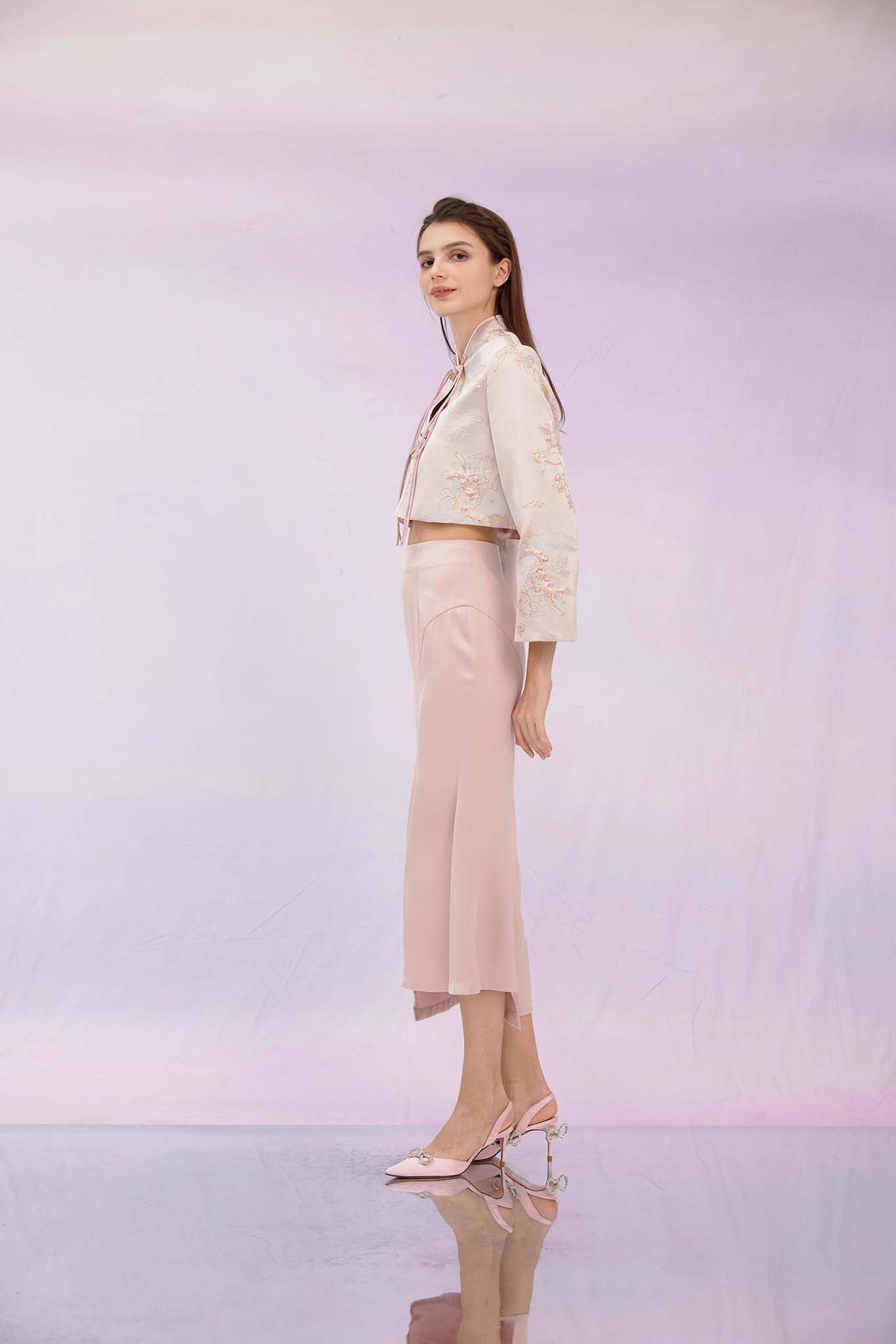 Ginelle Dusty Pink Midi Skirt
