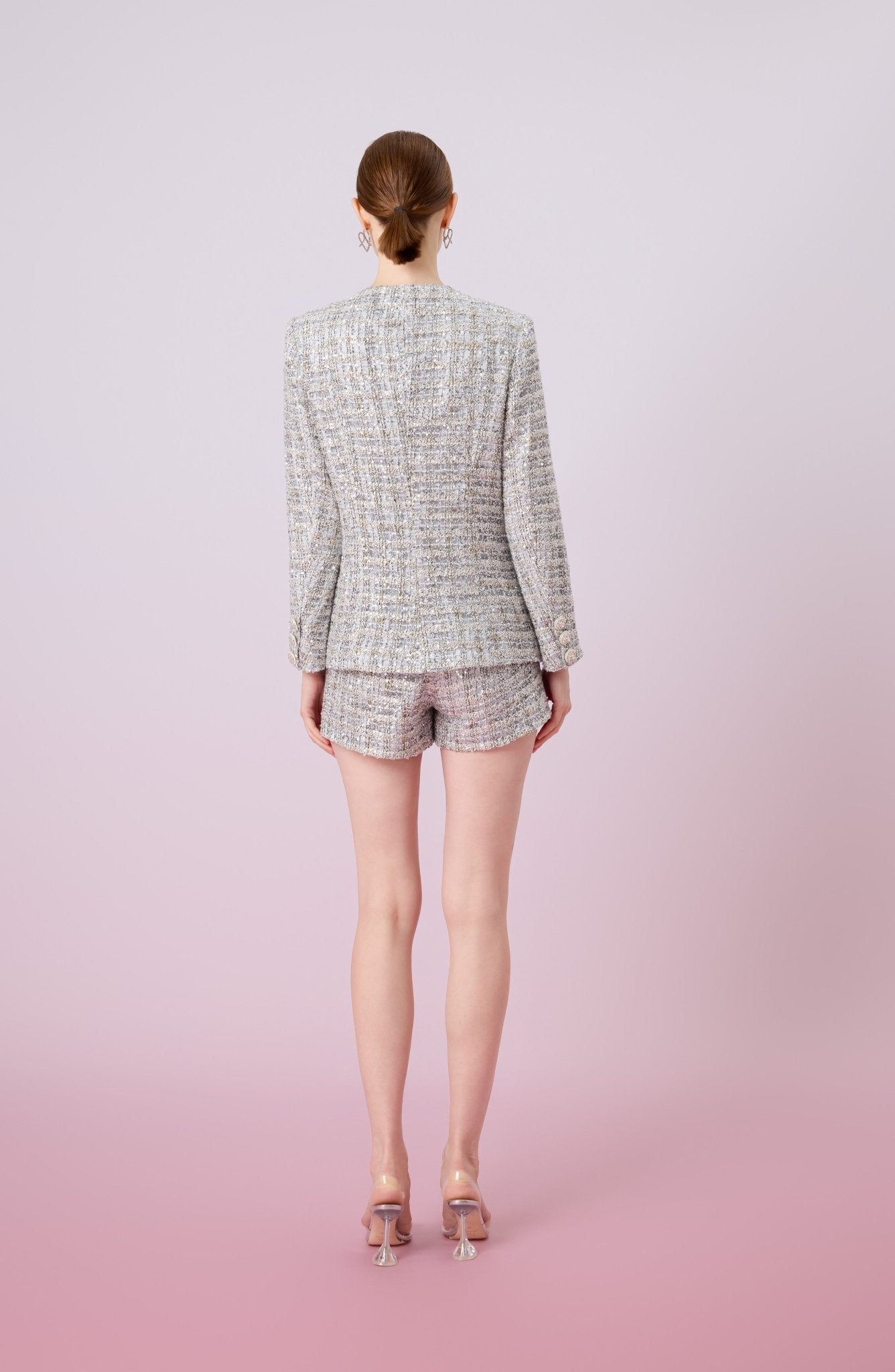 Jennavieve Silver Sequins Blazer - Nimisski