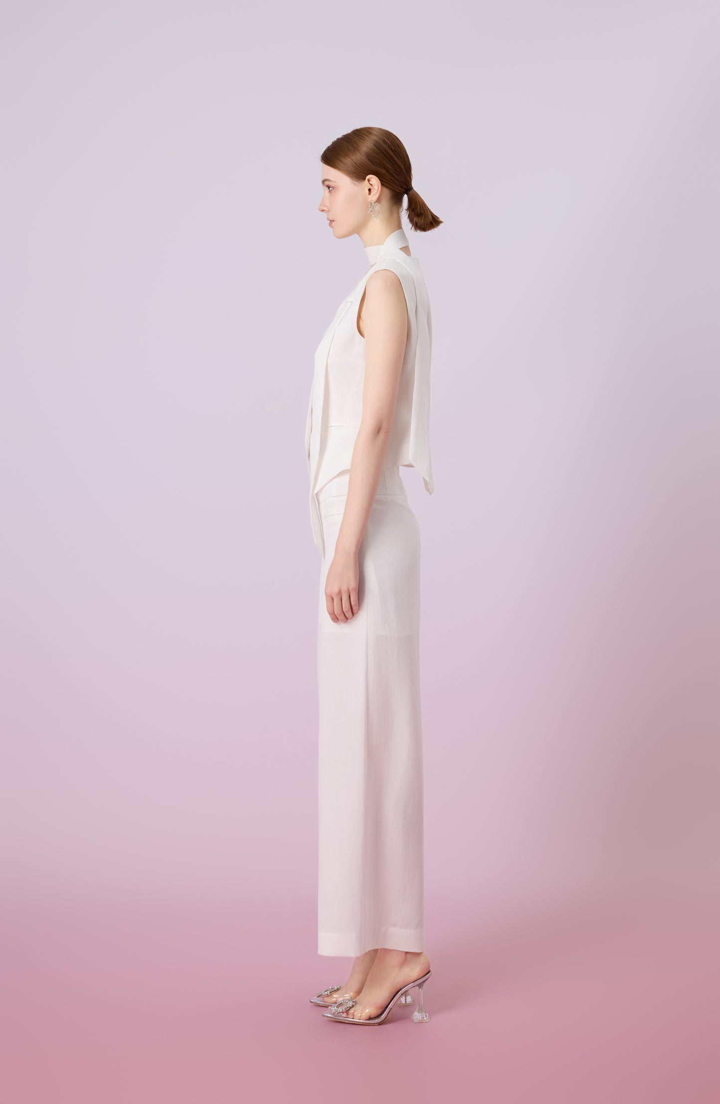 Janevra White Adjustable Back Vest