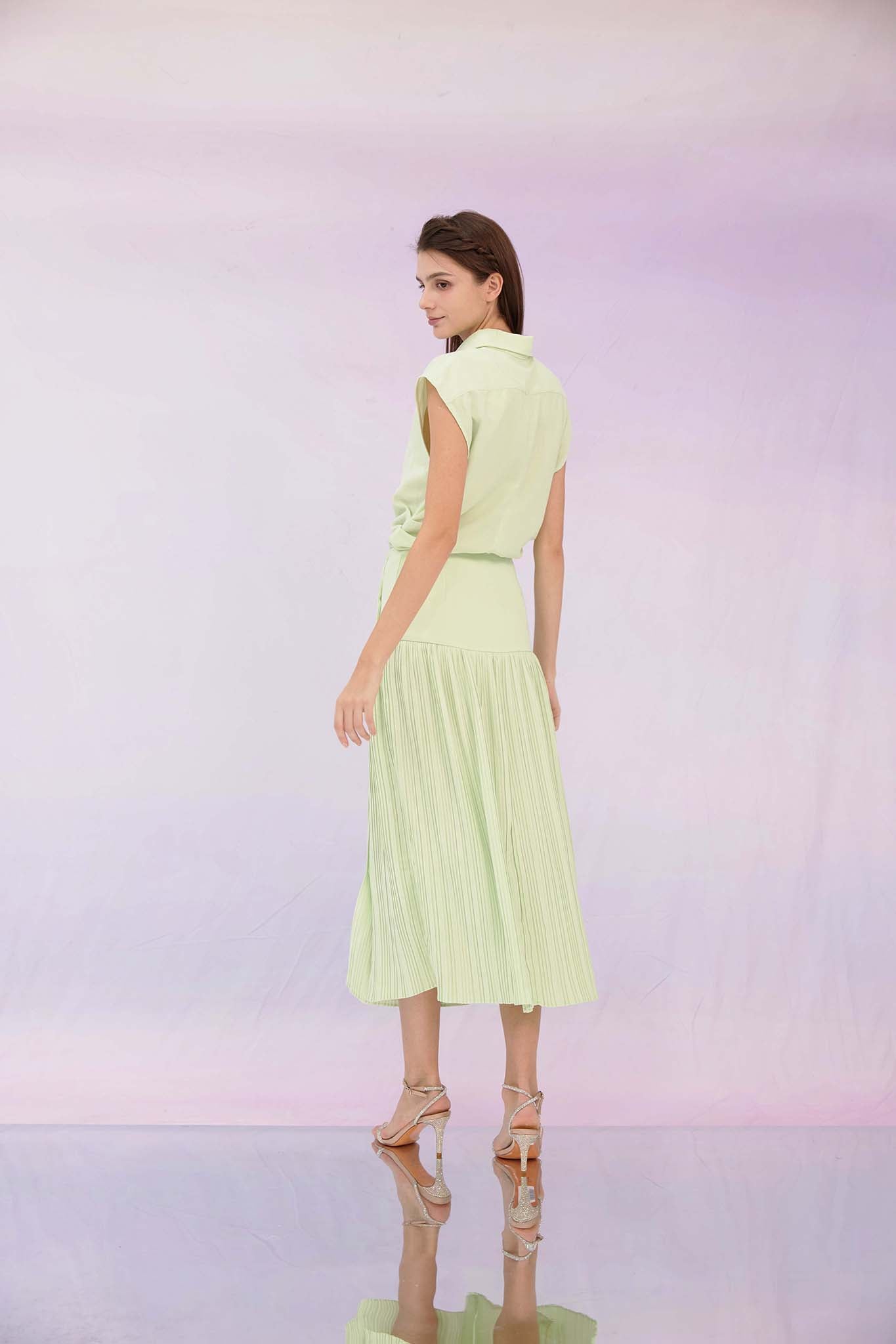 Georganne Green Sleeveless Top