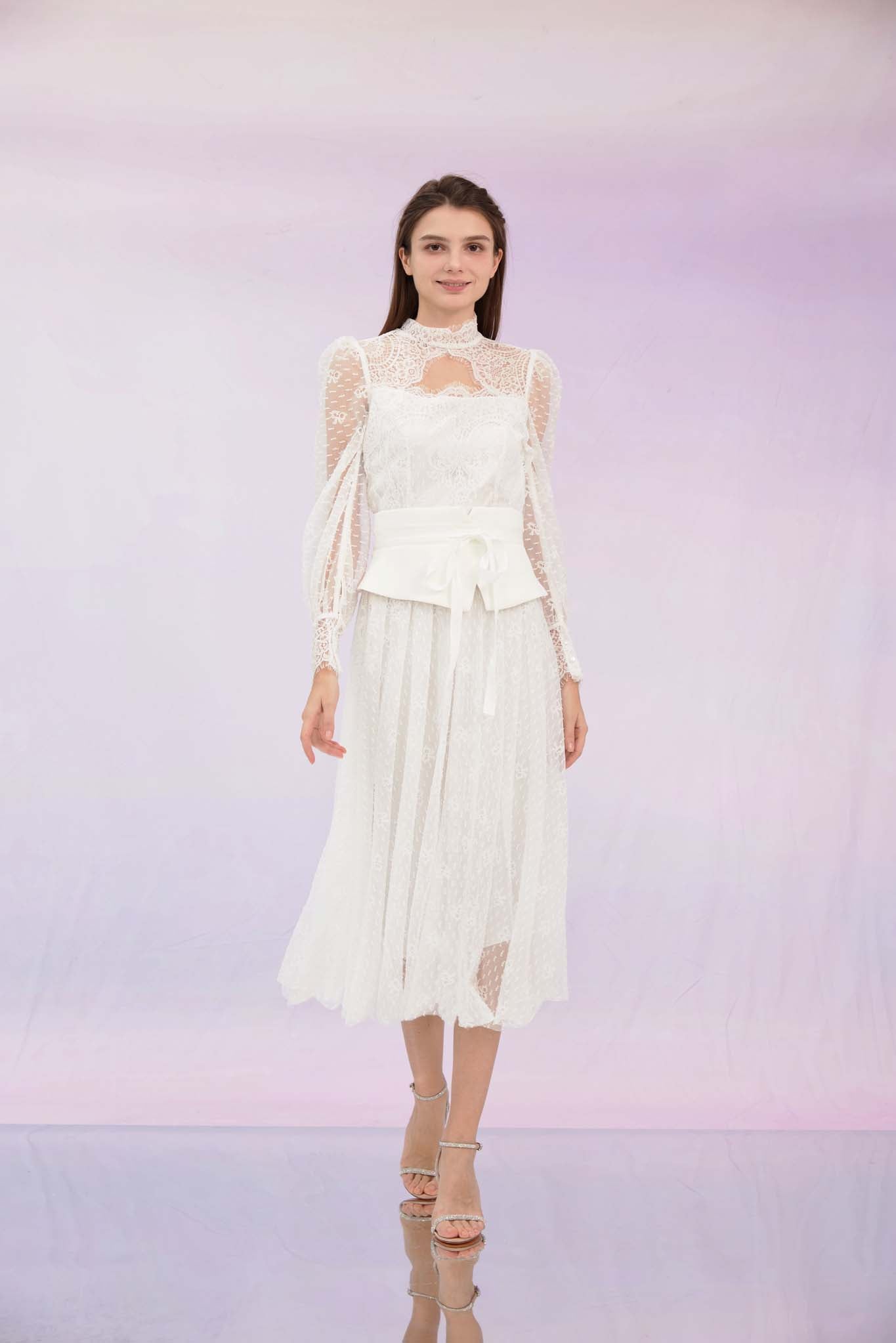 Ginnie White Lace Top