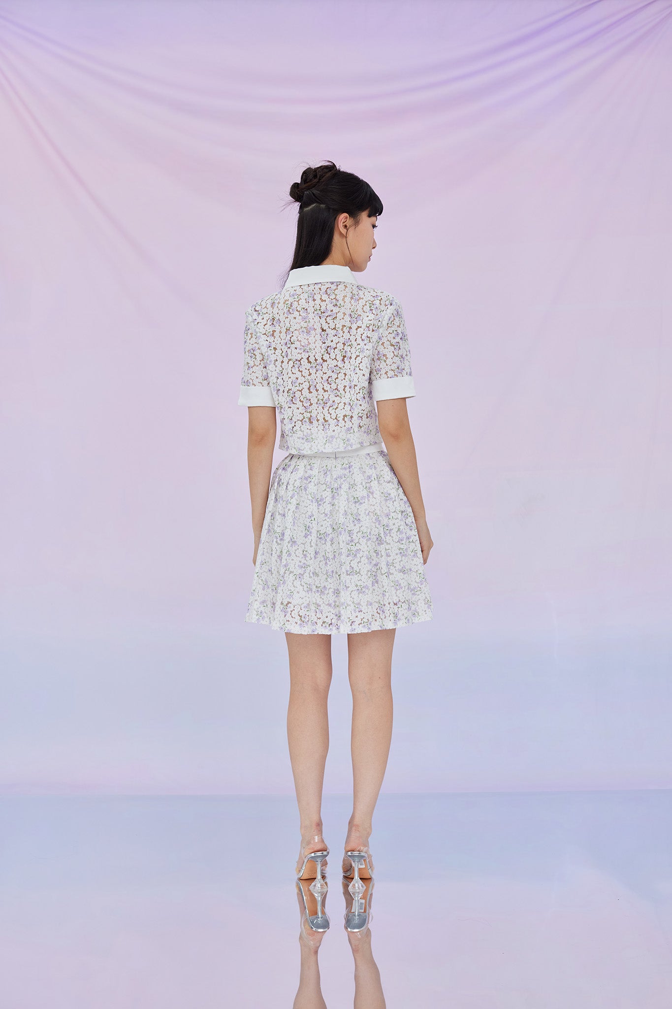 Geonna Lilac Floral Top