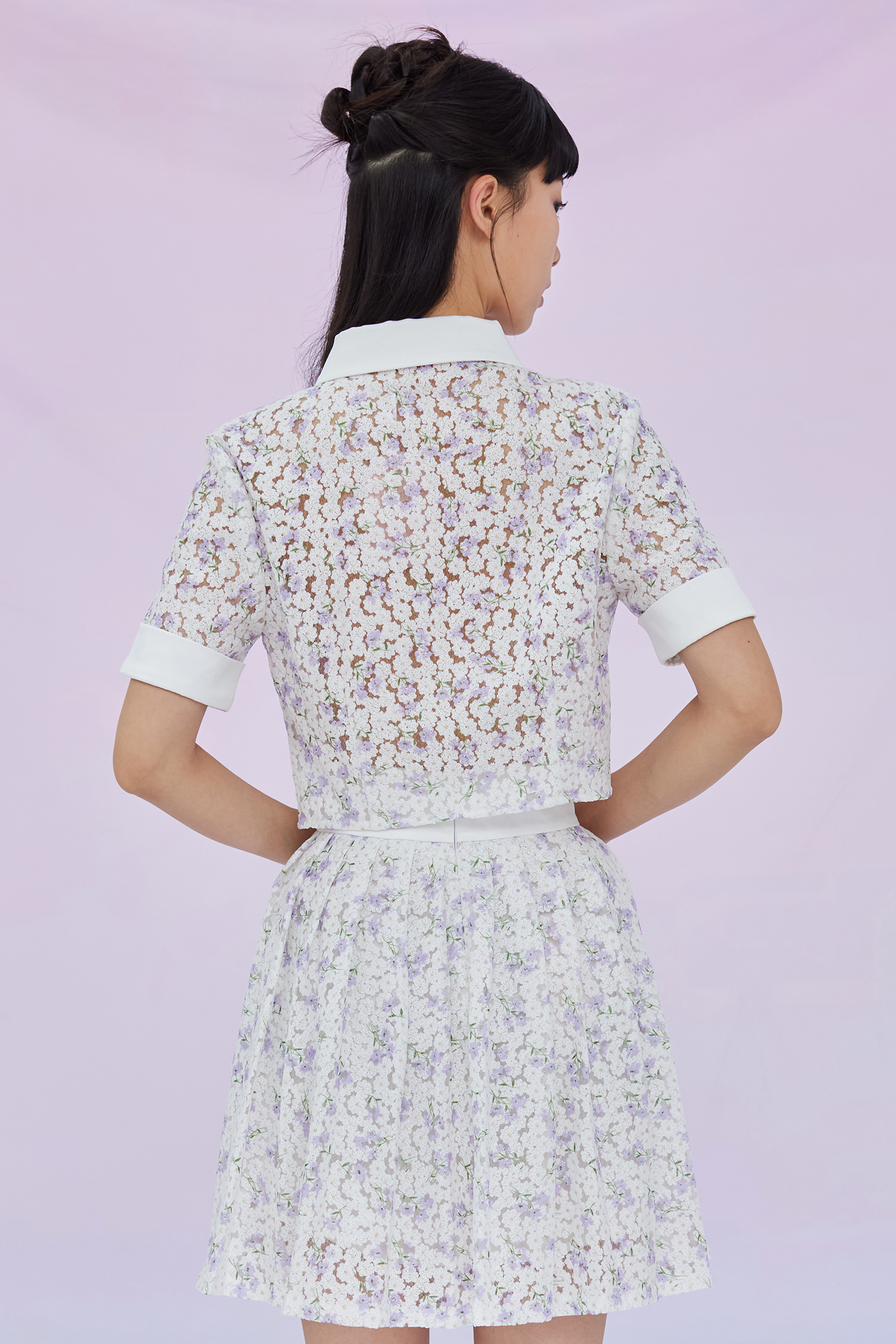 Geonna Lilac Floral Top