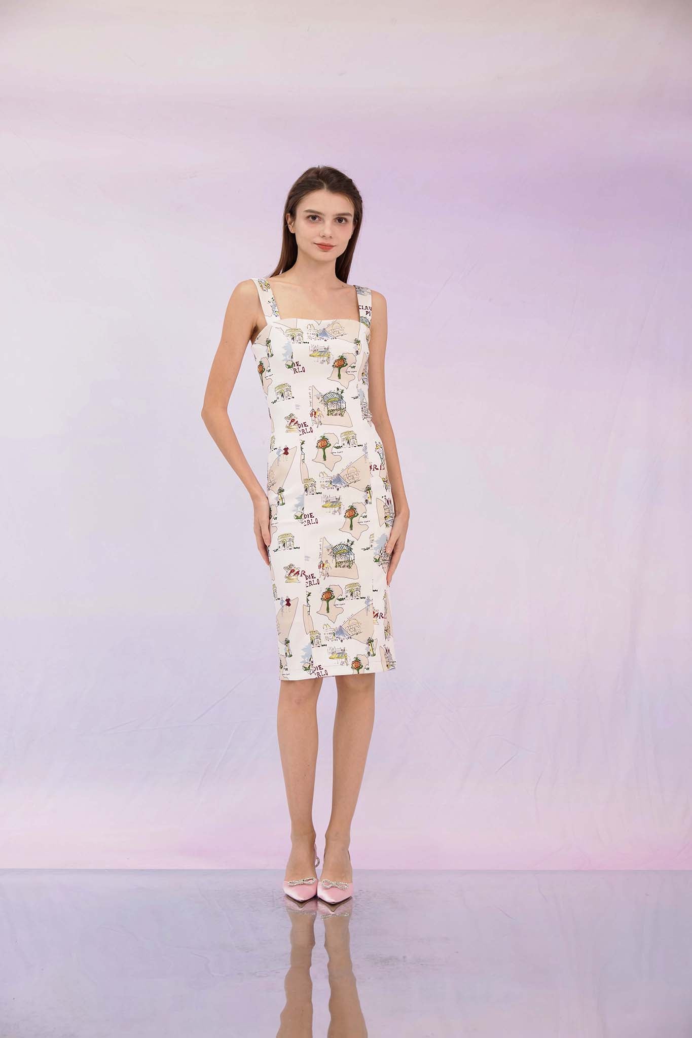 Gelila Pink Mid Dress