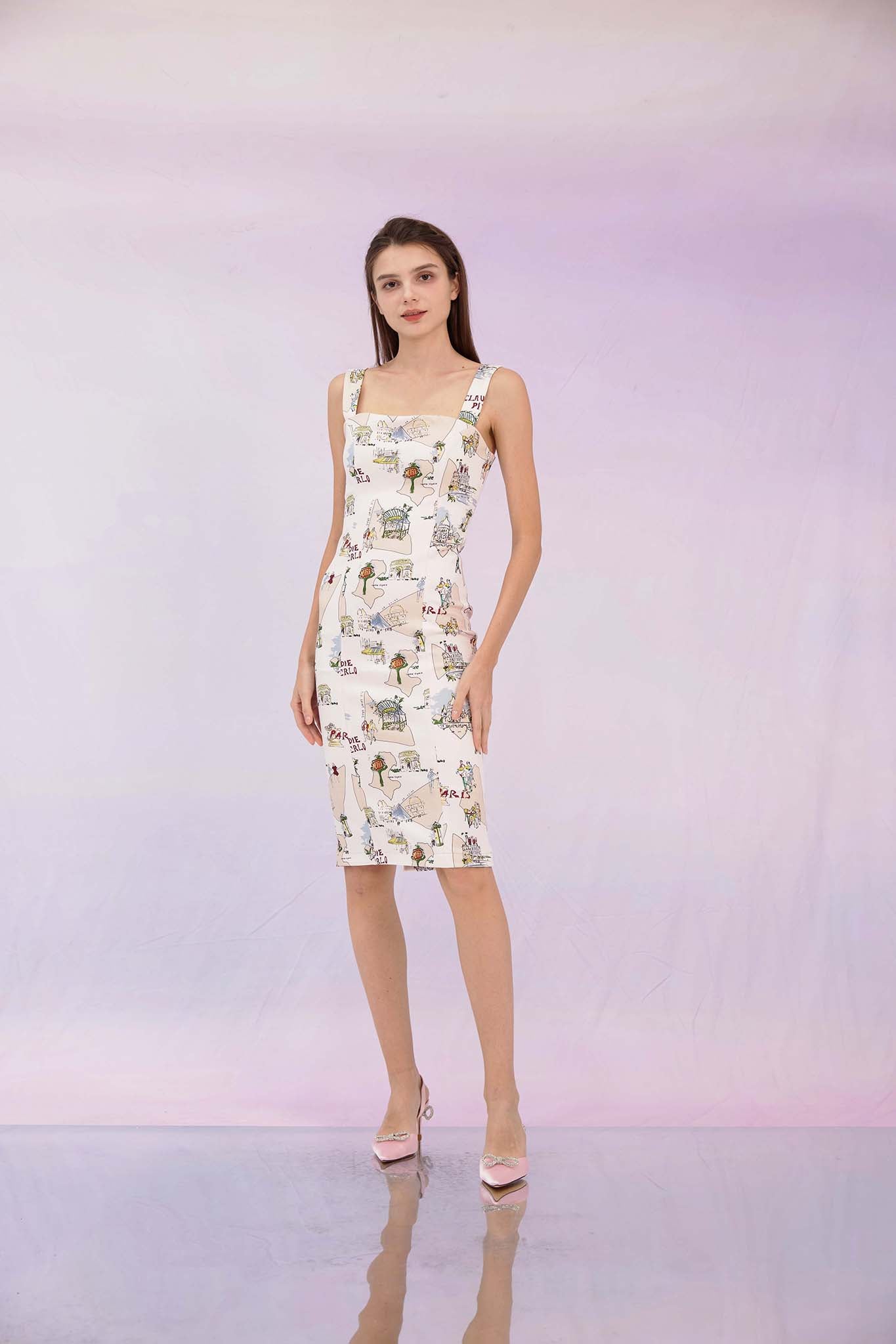 Gelila Pink Mid Dress