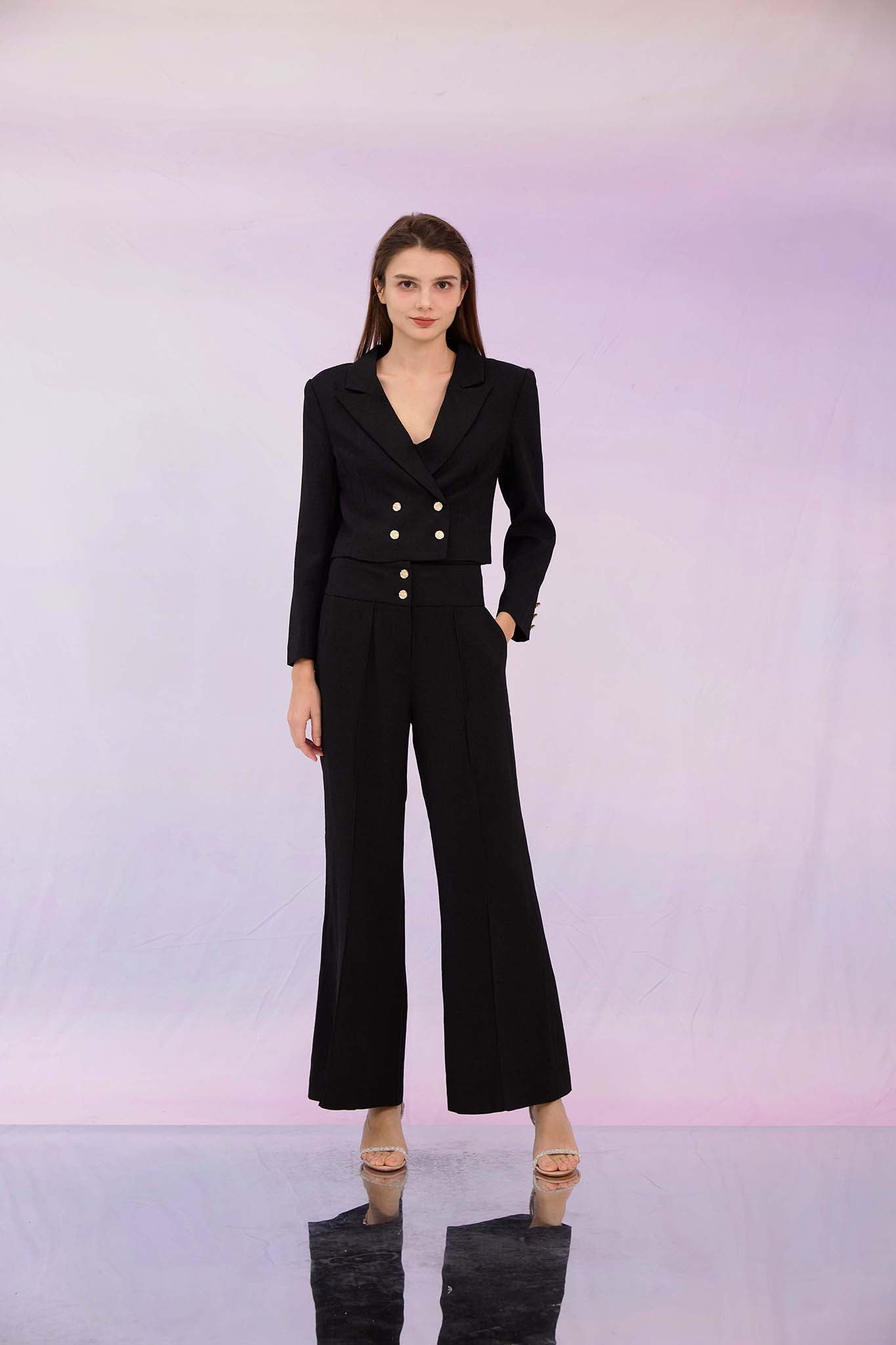 Gillie Black Flare Pants