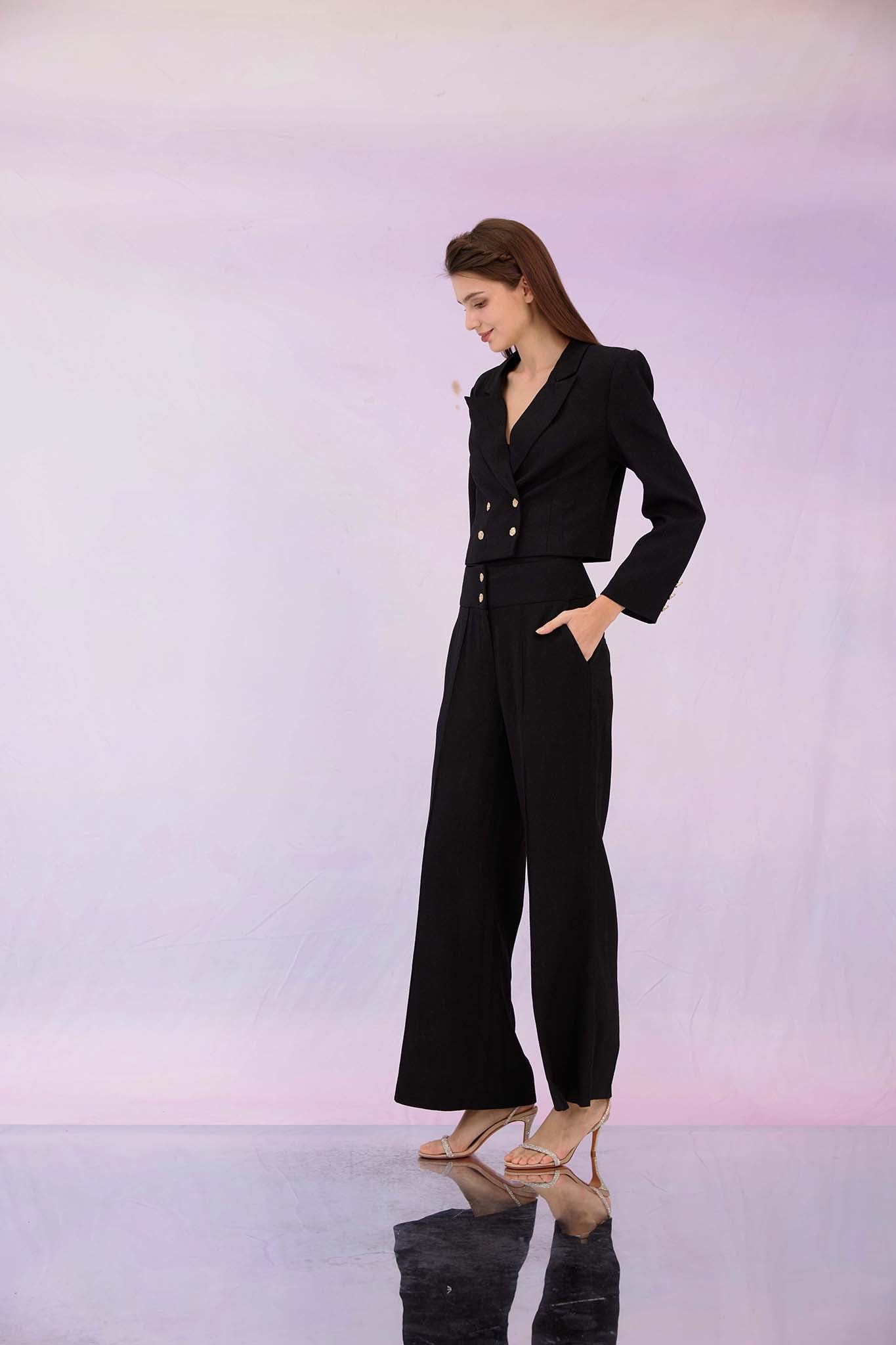Gillie Black Flare Pants