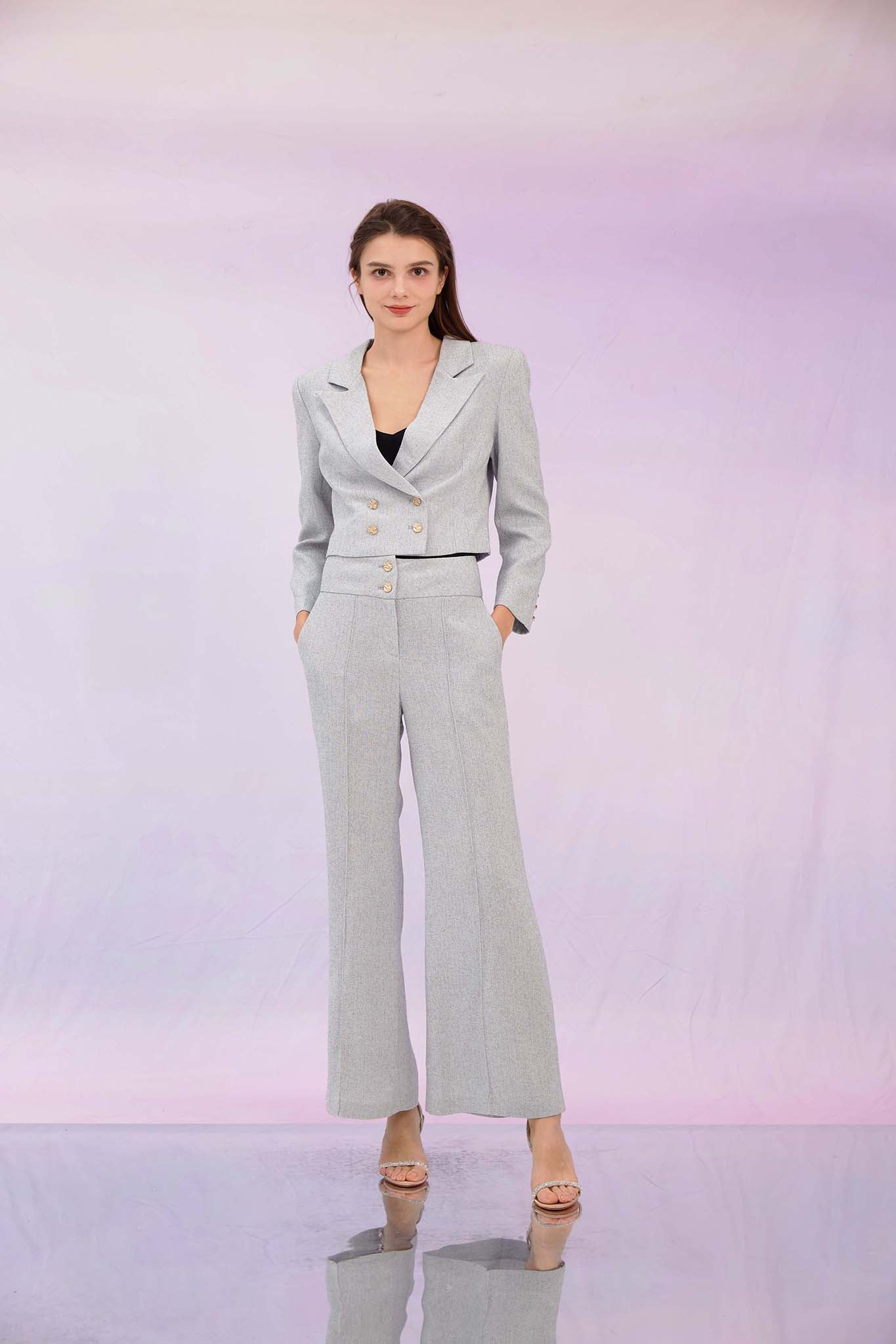 Gillie Grey Flare Pants