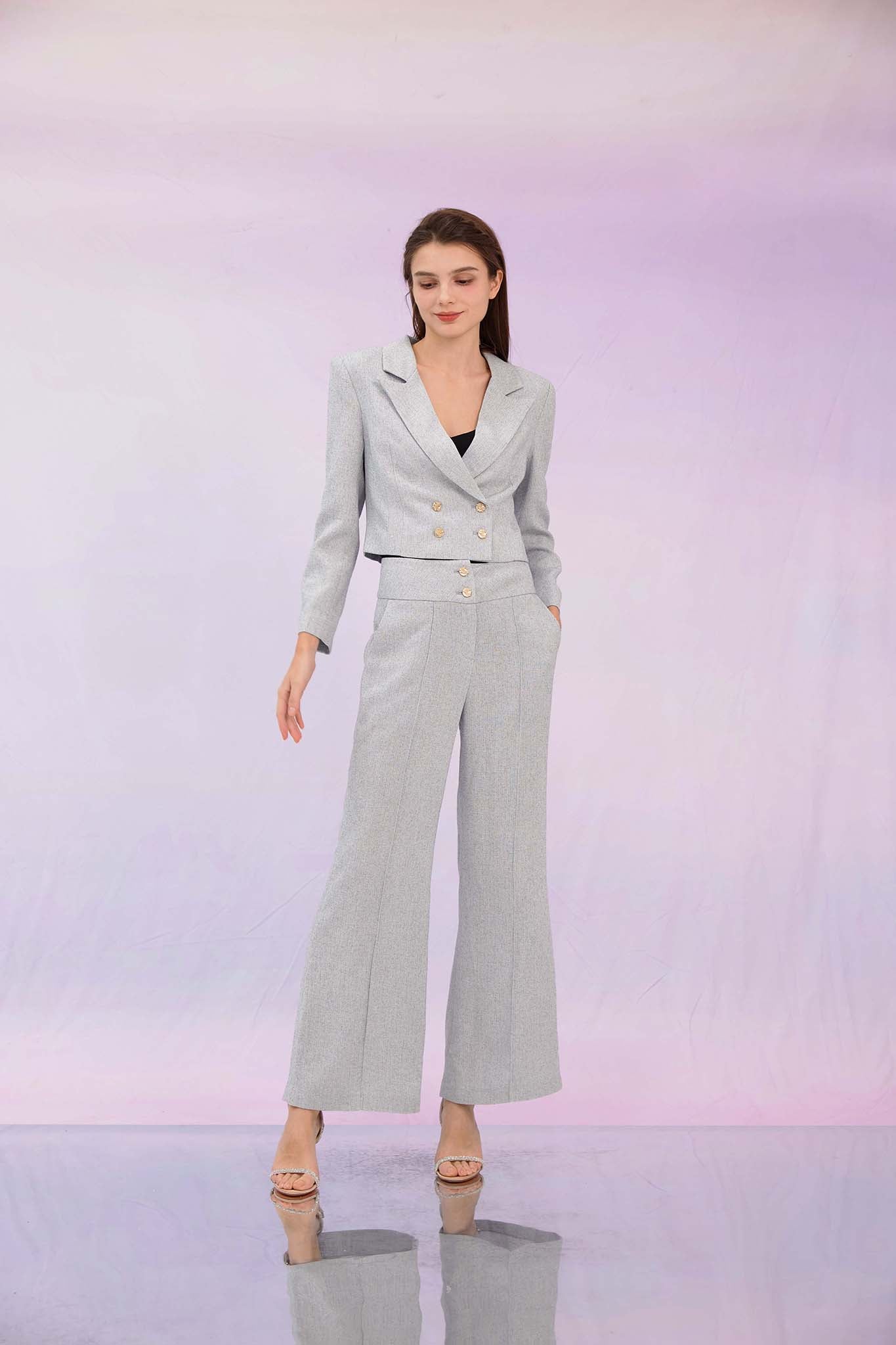 Gillie Grey Flare Pants