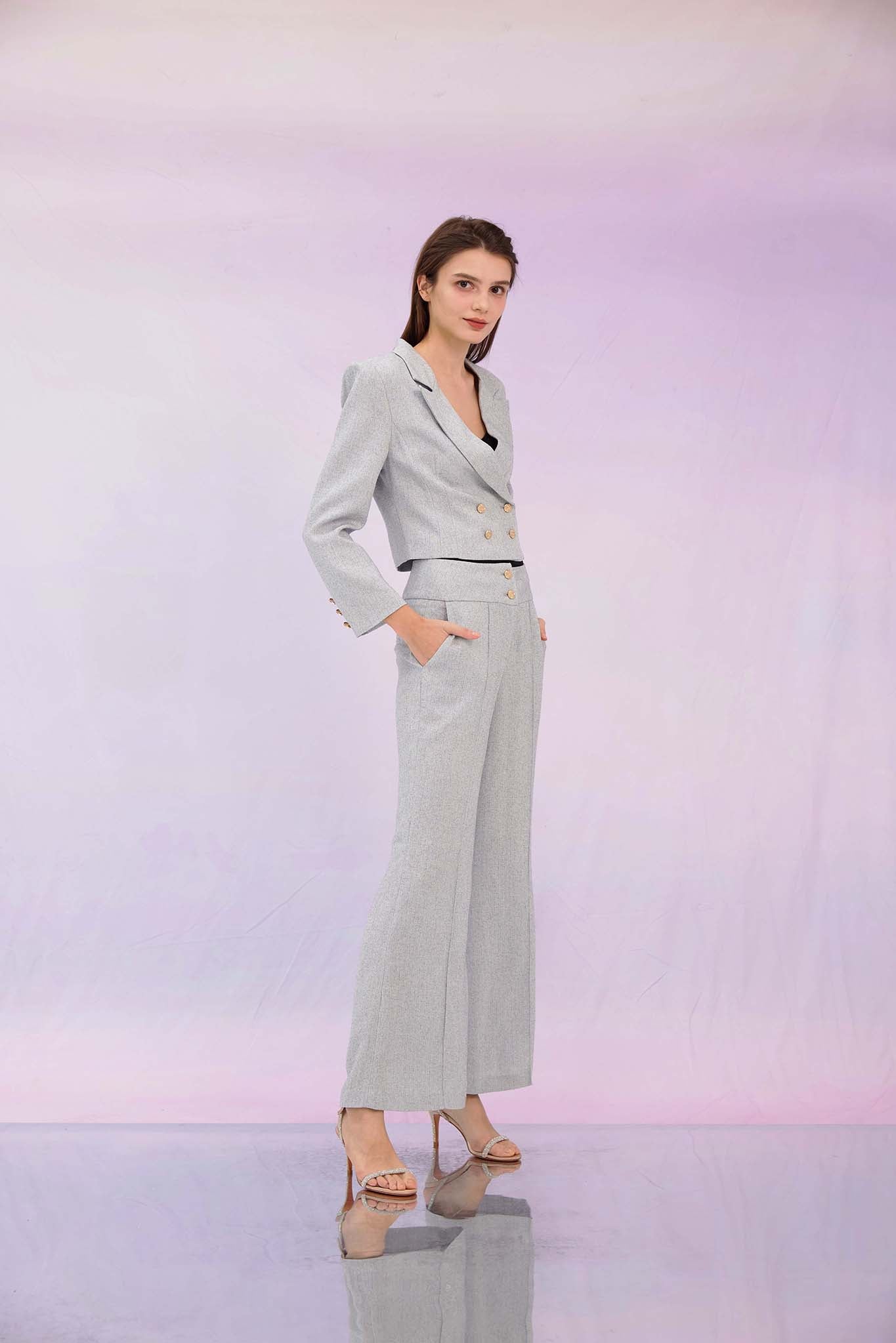 Gillie Grey Flare Pants