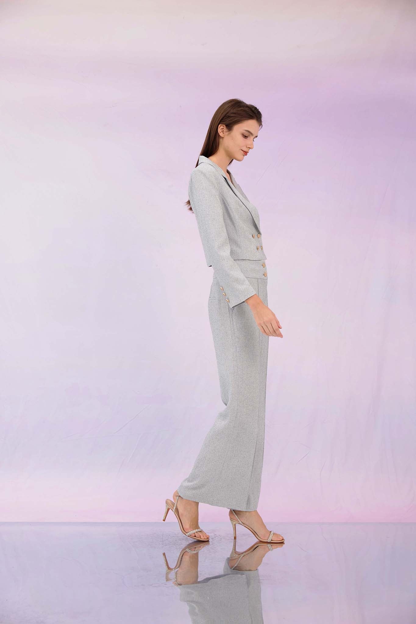 Gillie Grey Flare Pants