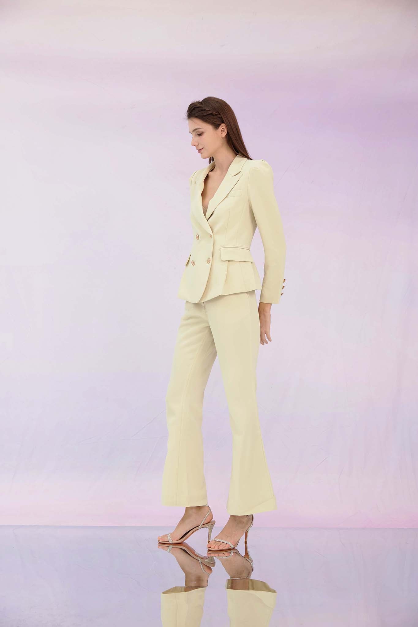 Gladiz Green Flare Pants