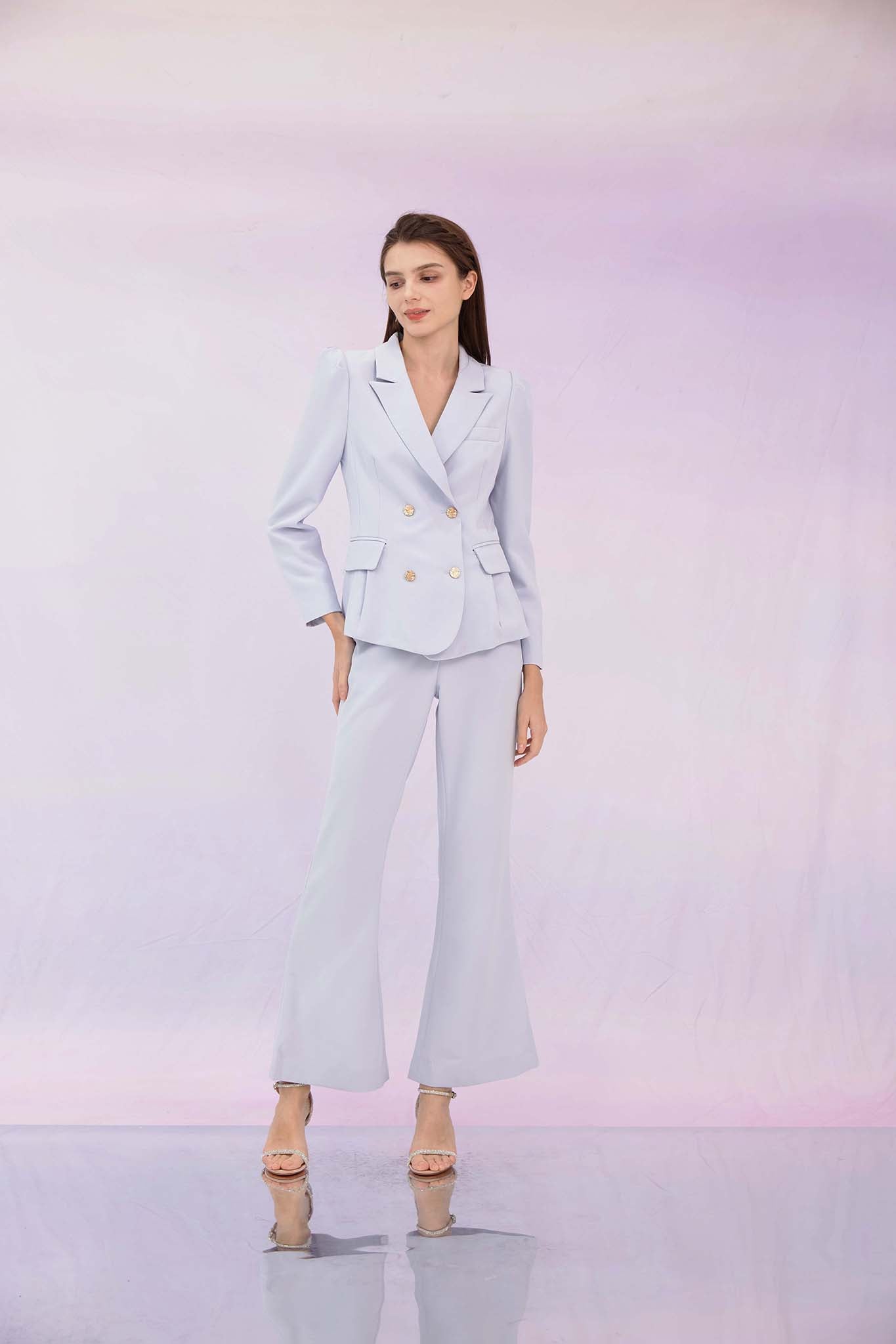 Gladiz Lavender Flare Pants