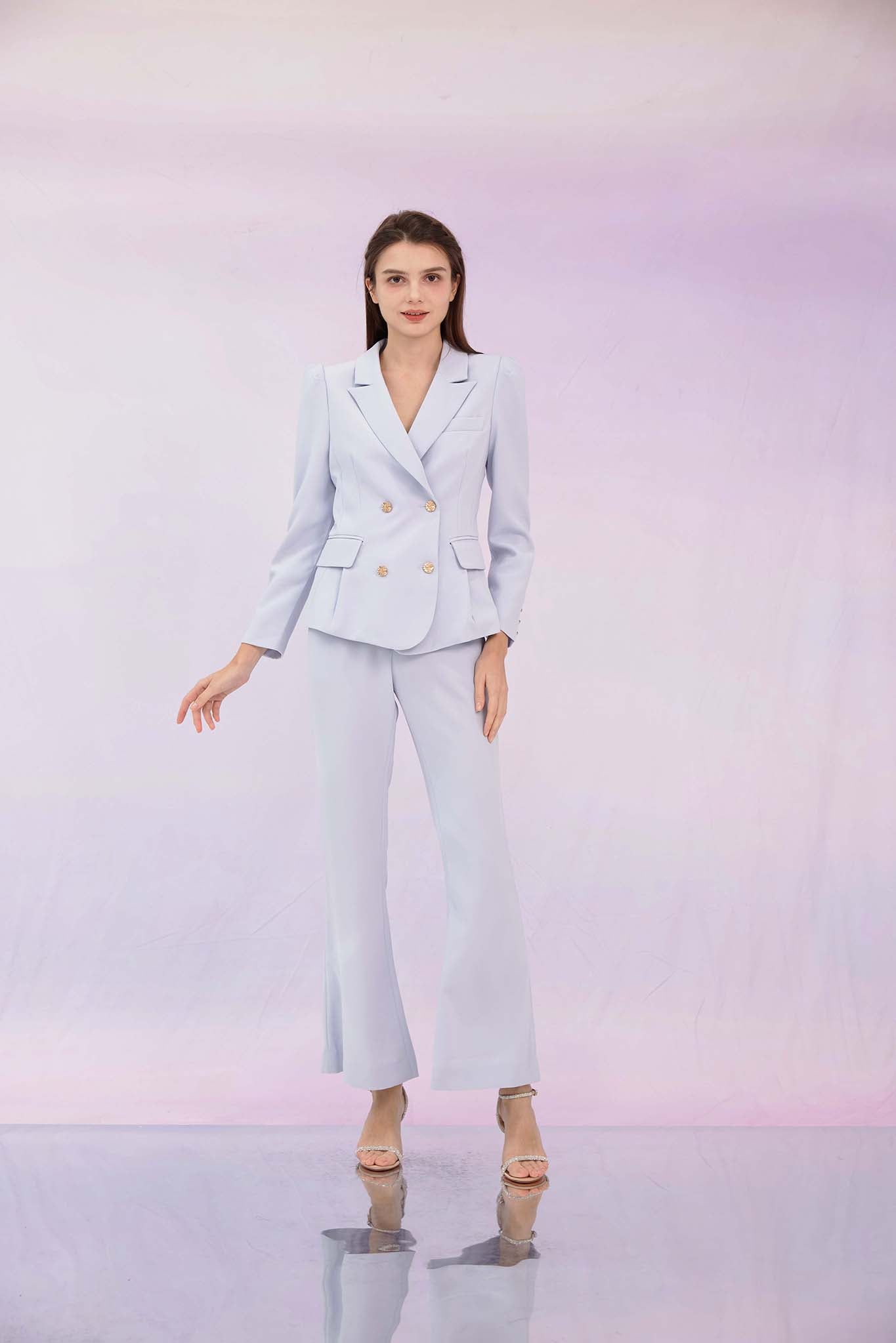 Gladiz Lavender Flare Pants