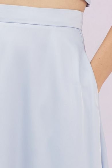 Jennifer Light Blue A - line Skirt - Nimisski